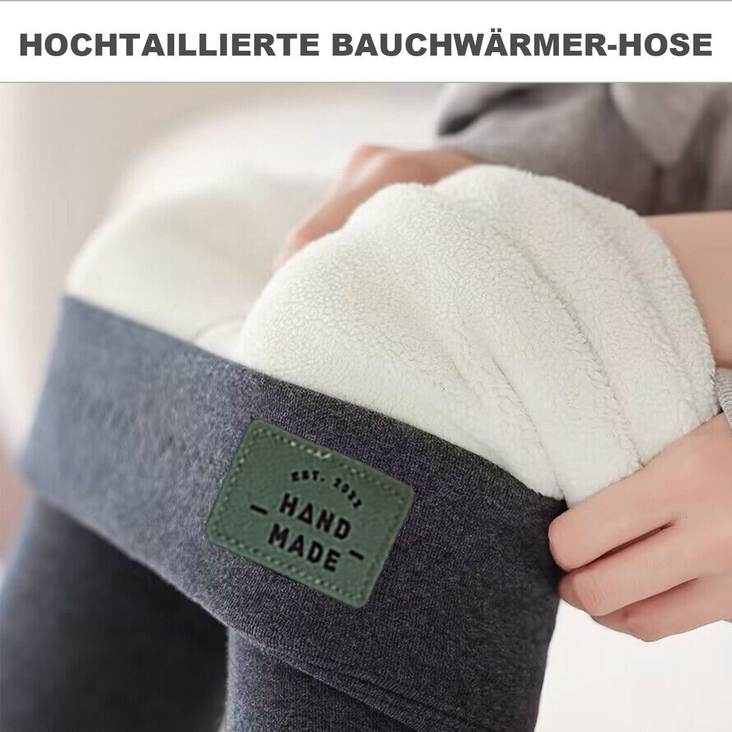 Refttenw Thermoleggings Verlängert Leggins Gefütterte Highwaist Damen Stret günstig online kaufen