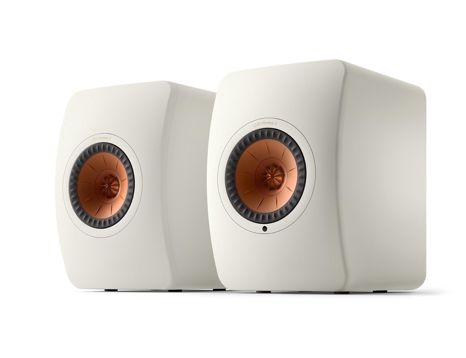 Wireless Mineral White KEF LS50 II Lautsprechersystem
