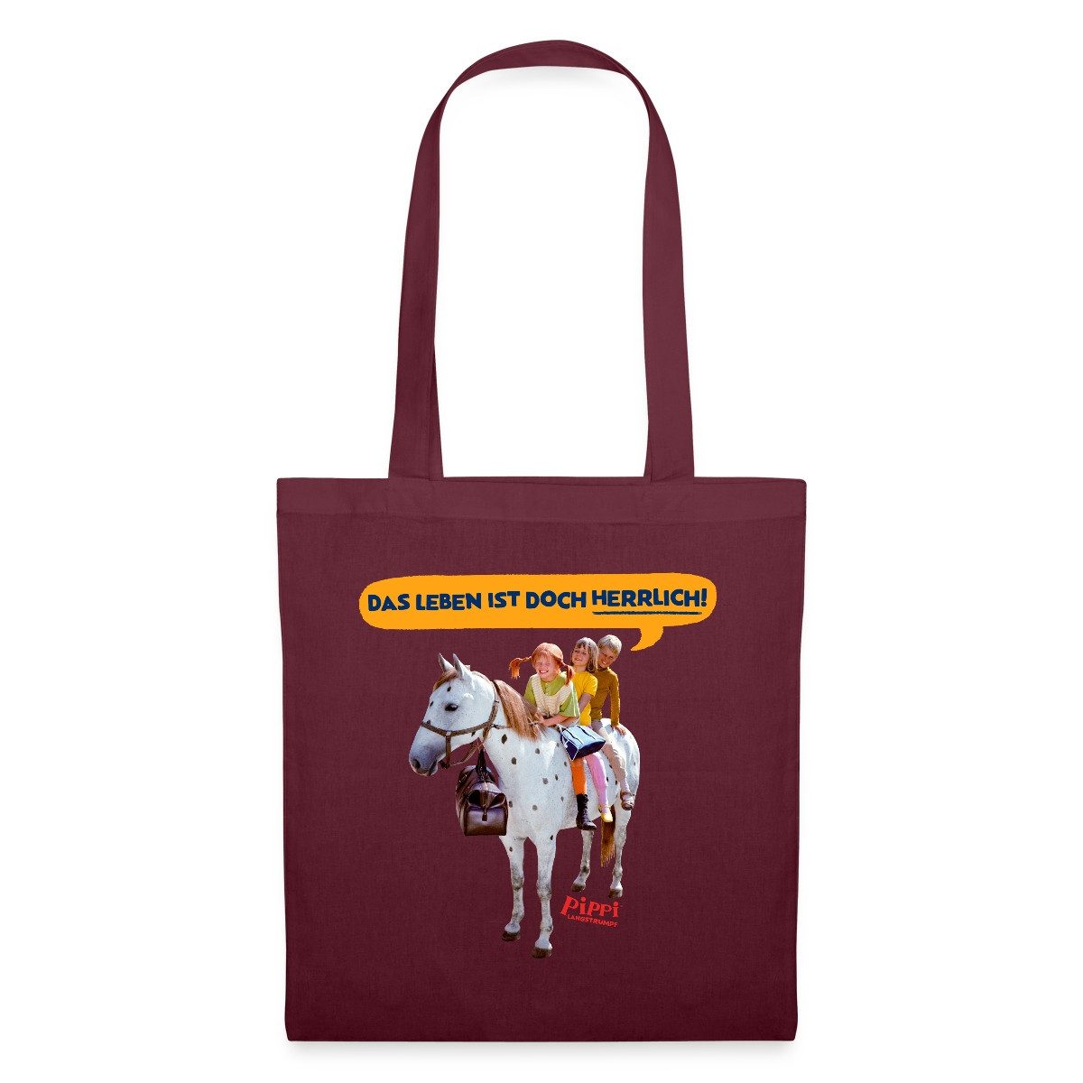 Henkeltasche Pippi Langstrumpf Pippi Mit Tommy Und Annika Stoffbeutel
