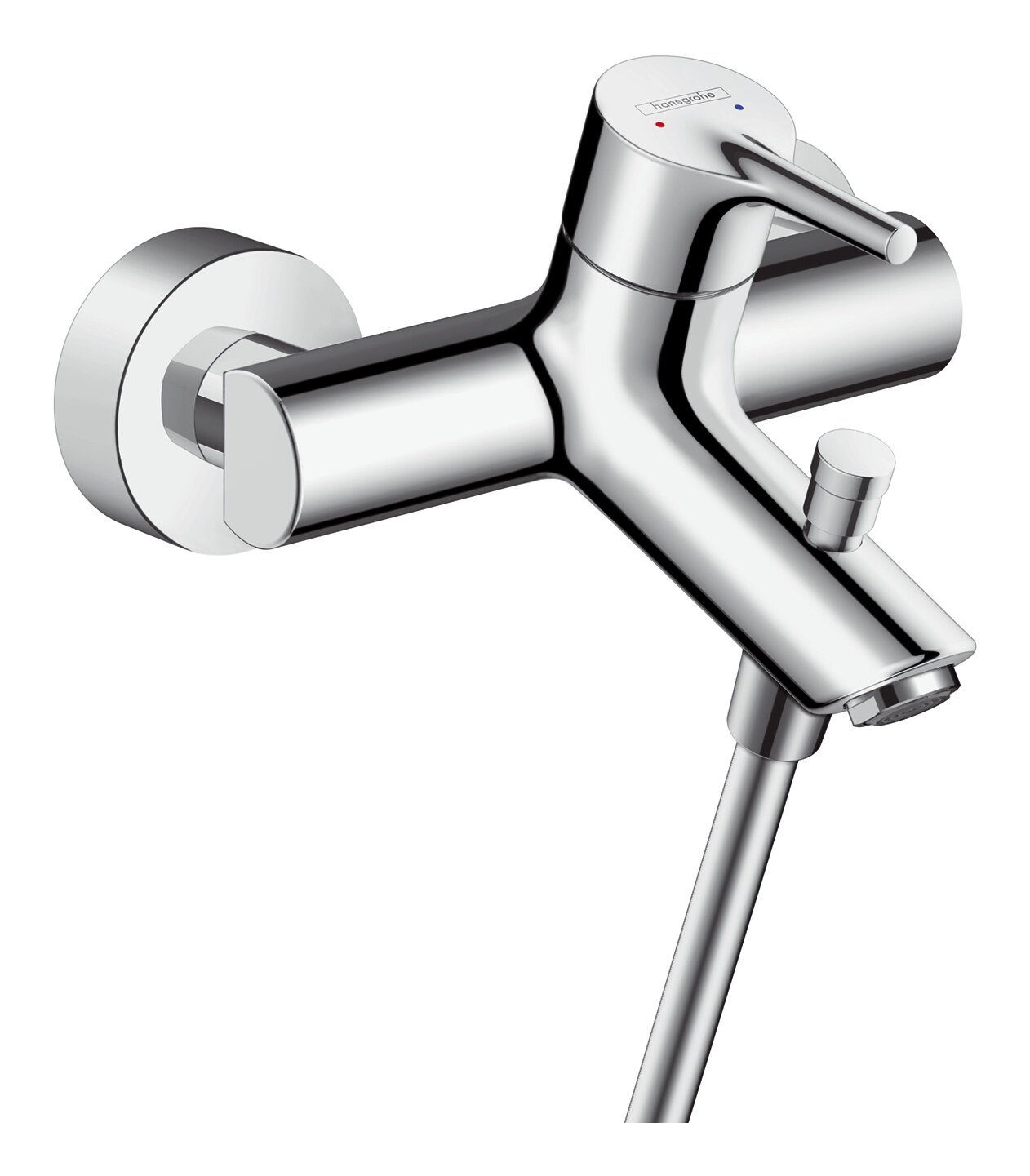 hansgrohe Wannenarmatur Talis Chrom Einhebel-Wannenmischer S Aufputz 