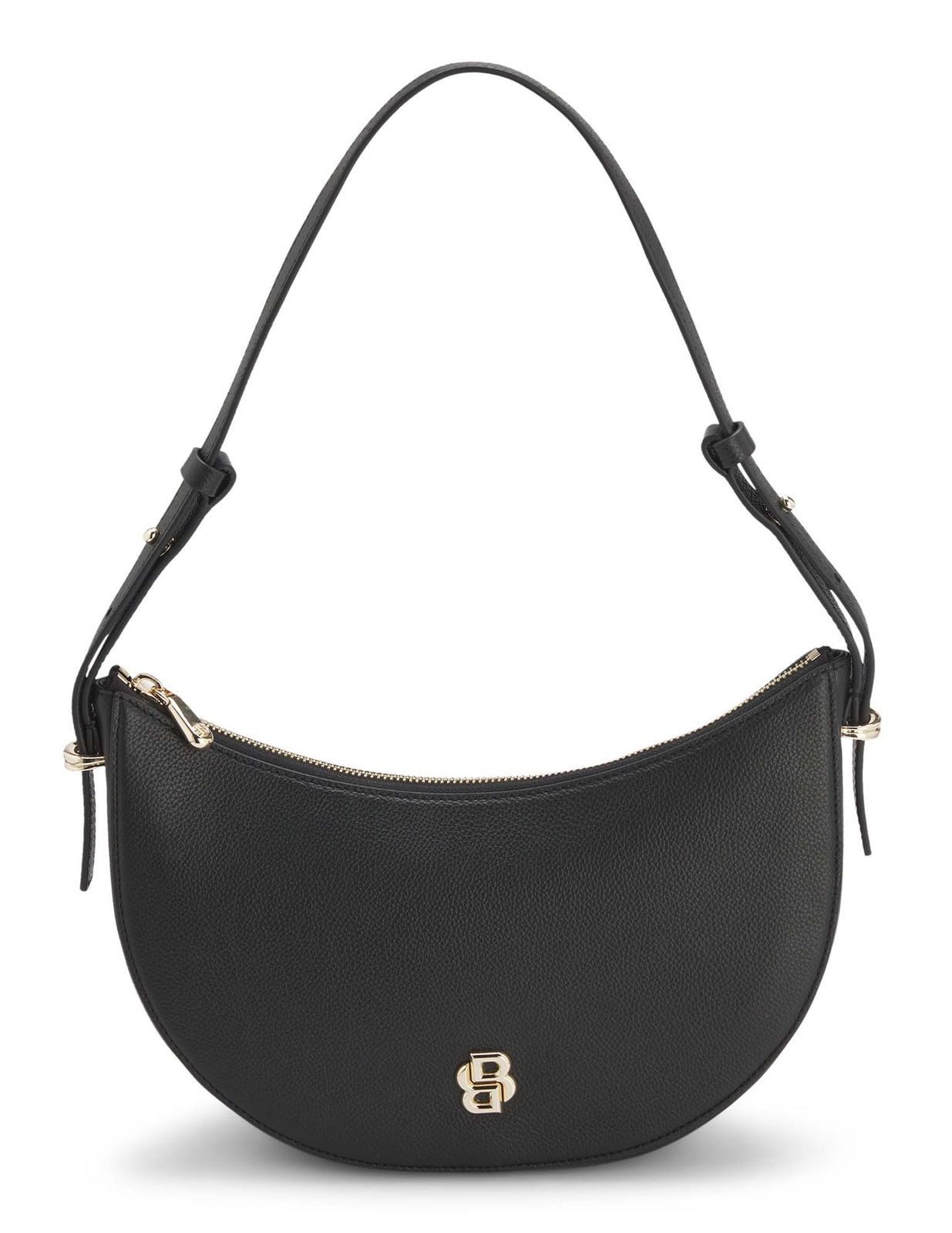 BOSS Schultertasche Halfmoon Shoulder Bag, aus echtem Rindsleder