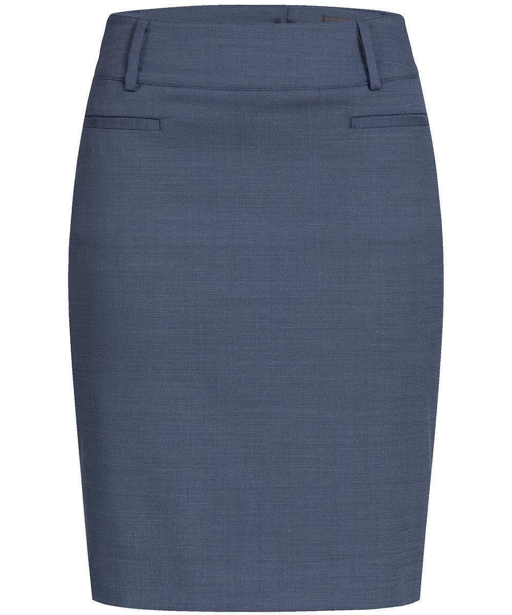 Bleistiftrock Greiff Modern WITH 37.5® Damen Stiftrock Regular Marine PINPOINT