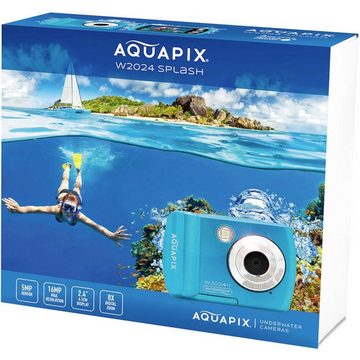 Aquapix W2024″Splash" Iceblue Unterwasserkamera Kompaktkamera (Unterwasserkamera)