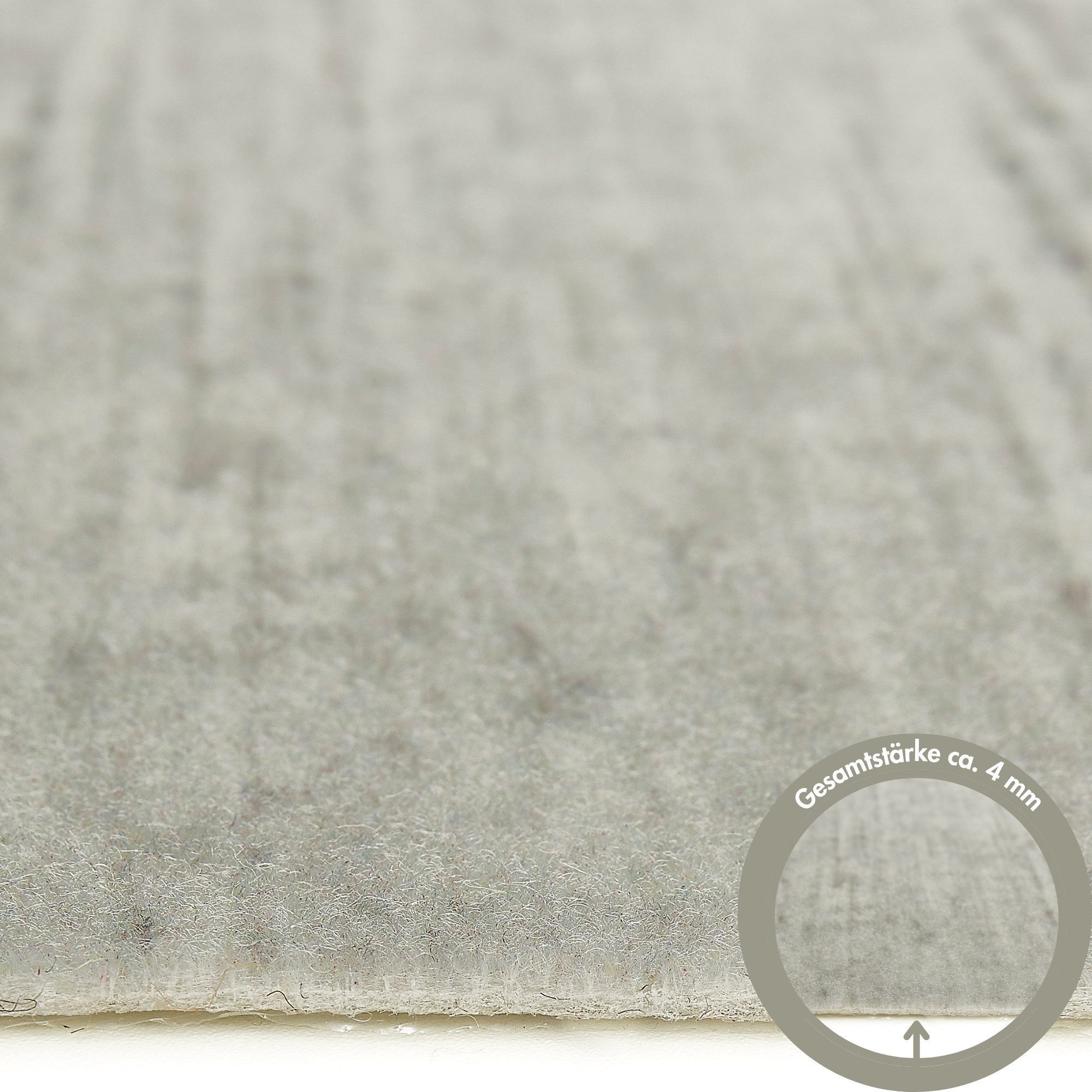 Andiamo Teppichfliese Paris Nadelfilz, Gesamthöhe 4 mm, quadratisch, 40x40 cm, selbstklebend, robust & strapazierfähig, 25 Stück (4 qm)