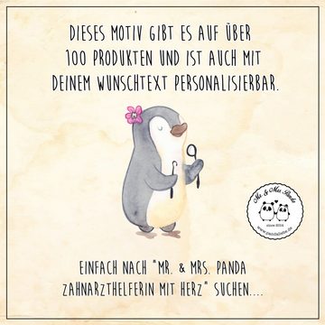 Mr. & Mrs. Panda Grußkarte Zahnarzthelferin Herz - Weiß - Geschenk, Hochzeitskarte, Einladungska, Hochwertiger Karton
