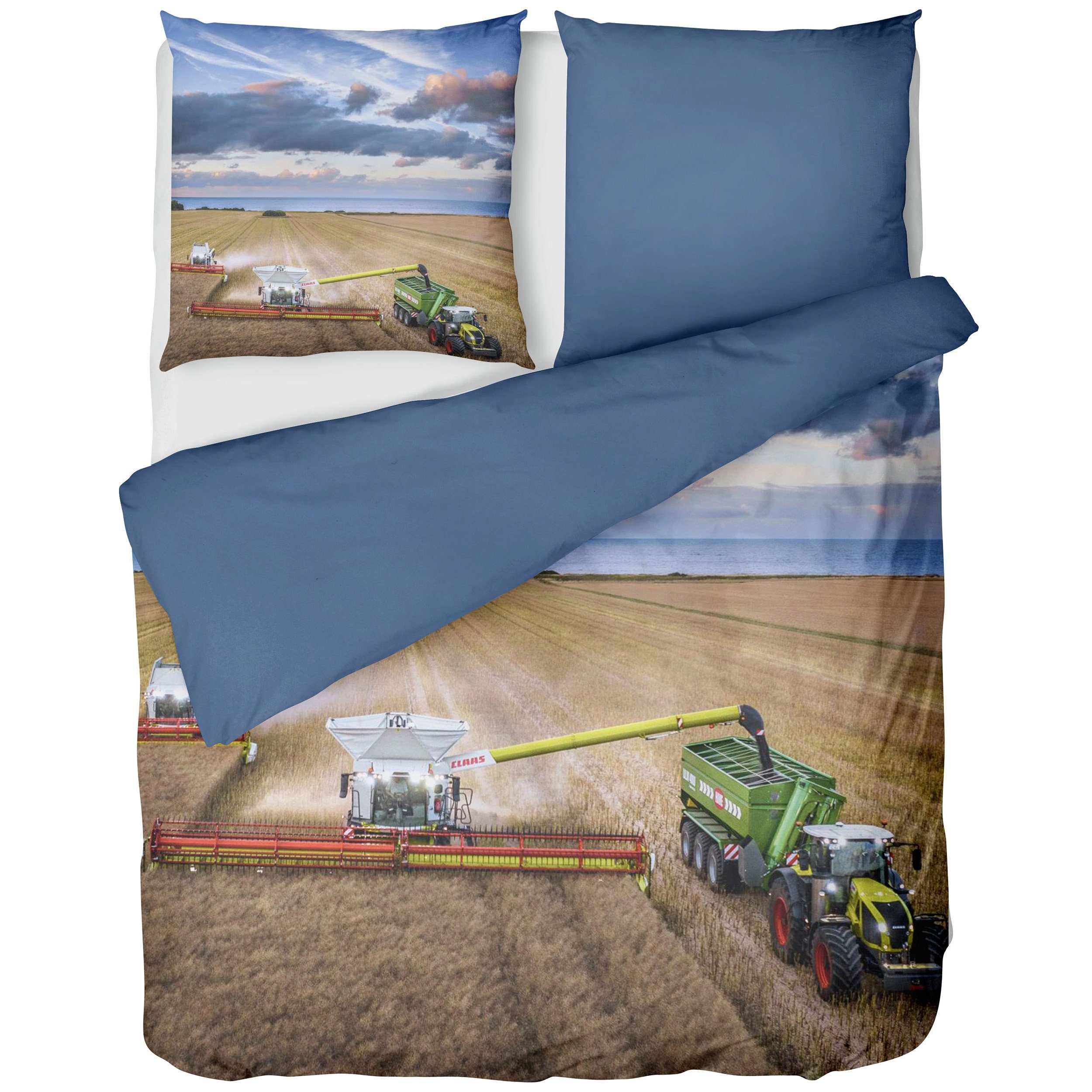 LINKHOFF Bettwäsche Bettwäsche 135x200cm 2tlg. - CLAAS LEXION Mähdrescher D günstig online kaufen