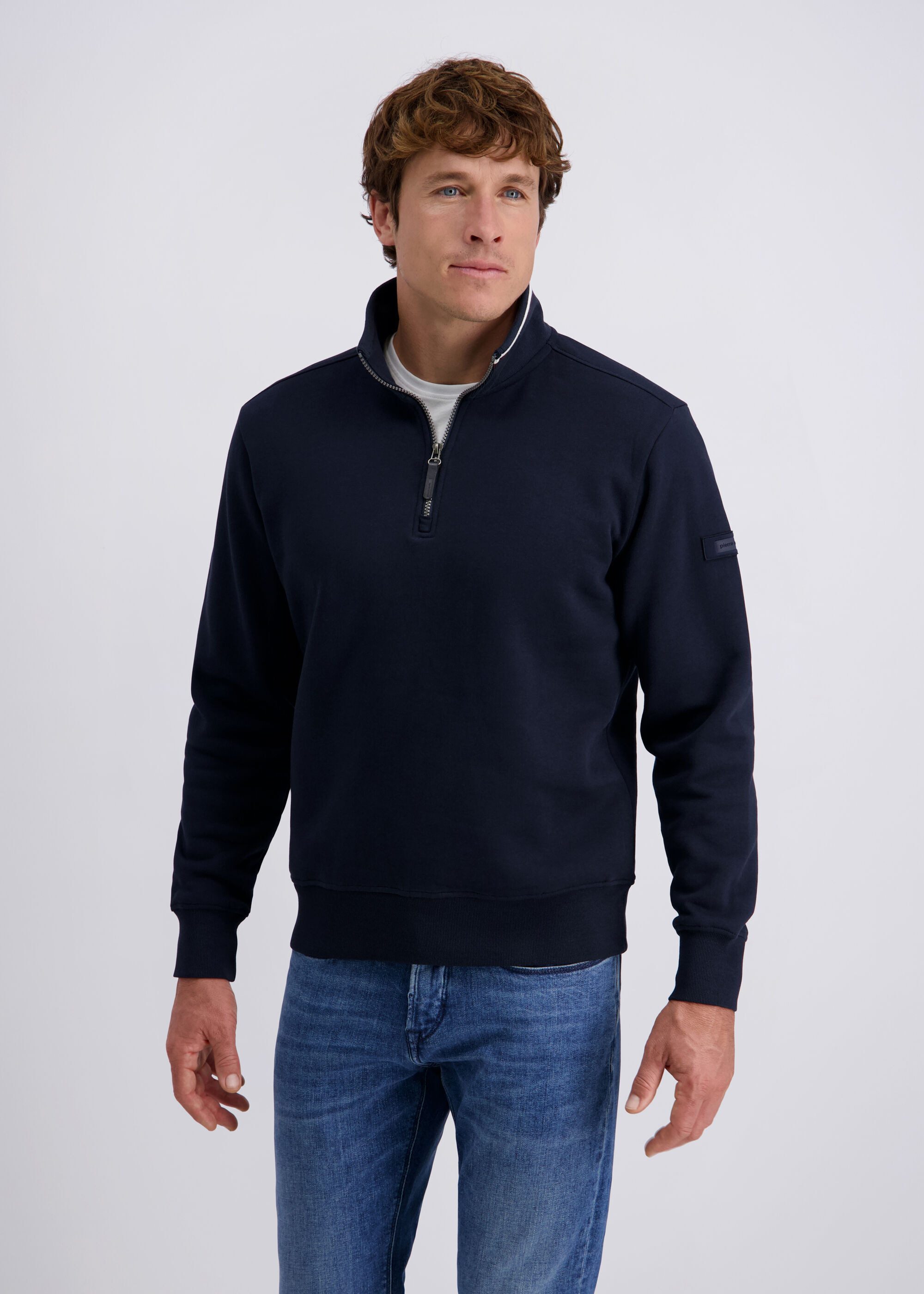 Pierre Cardin Rundhalspullover mit hochgeschlossenem Kragen günstig online kaufen
