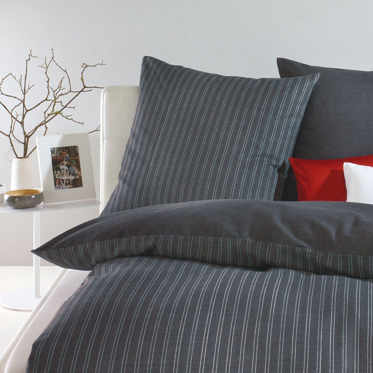 TRAUMSCHLAF Bettwäsche Zeitlos Wintersamt, Biber, 3 teilig, warme weiche Bi günstig online kaufen