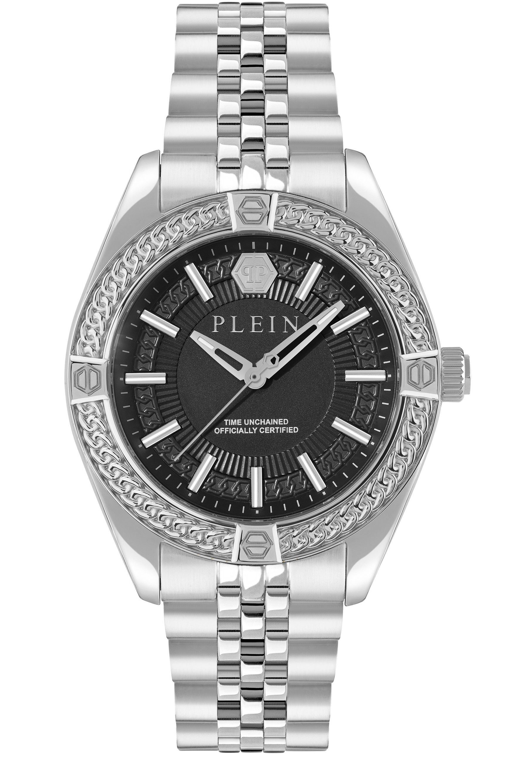 PHILIPP PLEIN Quarzuhr PLEIN ICON CHAIN, (1-tlg., Not a set – not applicable to this product), Quartz 3 hands