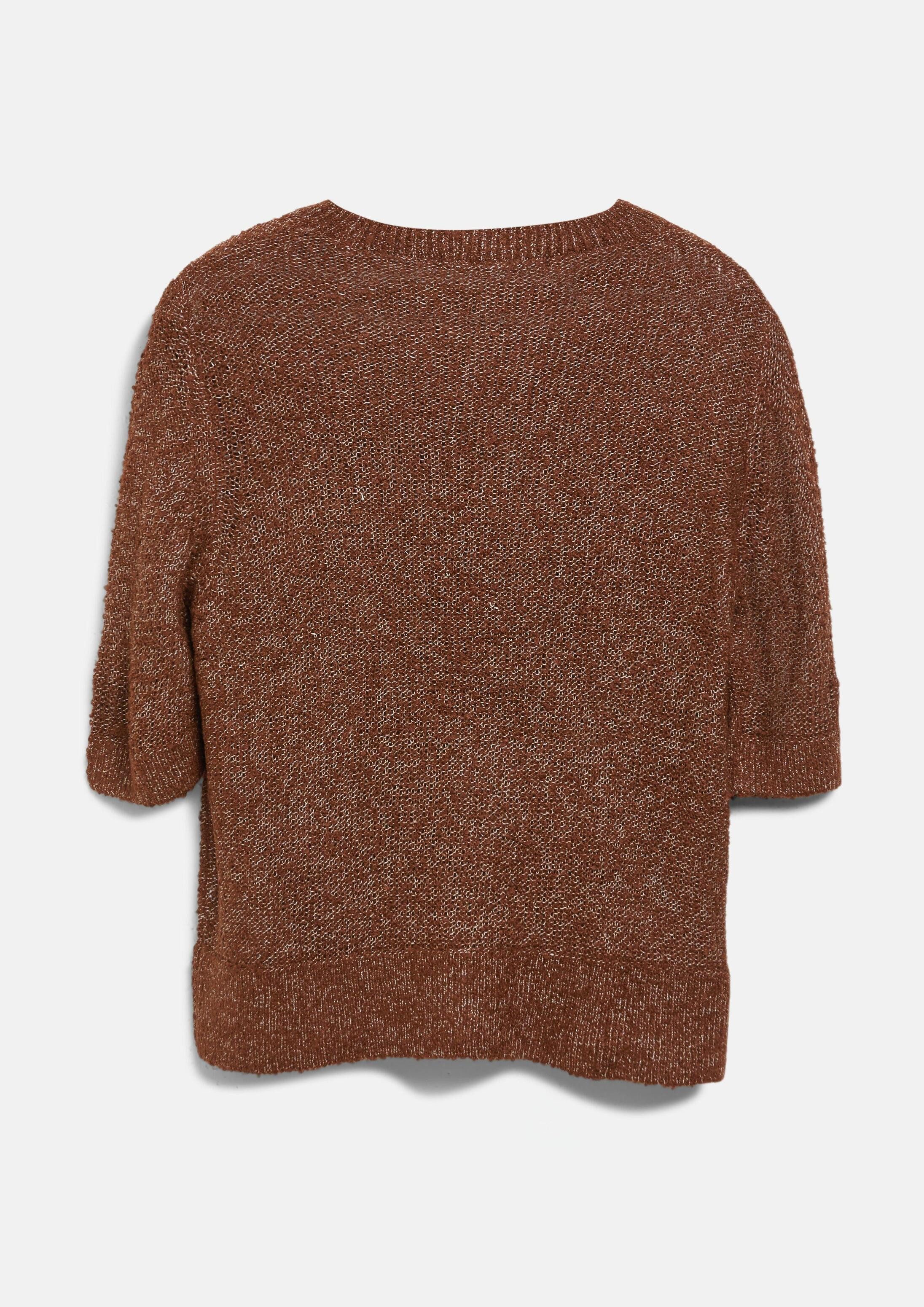 QS Kurzarmpullover Strickpullover Strickpullover
