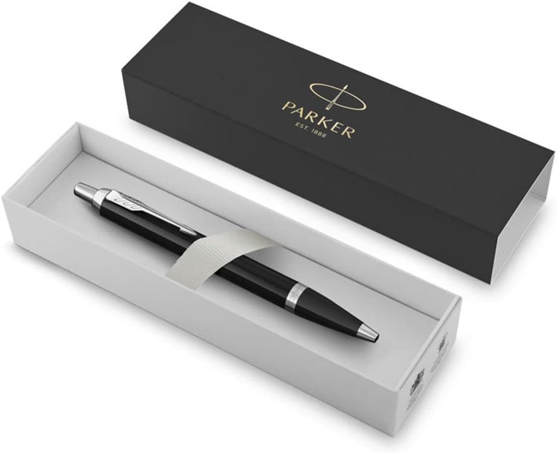 Parker Kugelschreiber IM Core, Edler Kuli Gold- oder Chromzierteile Mine M Geschenkbox