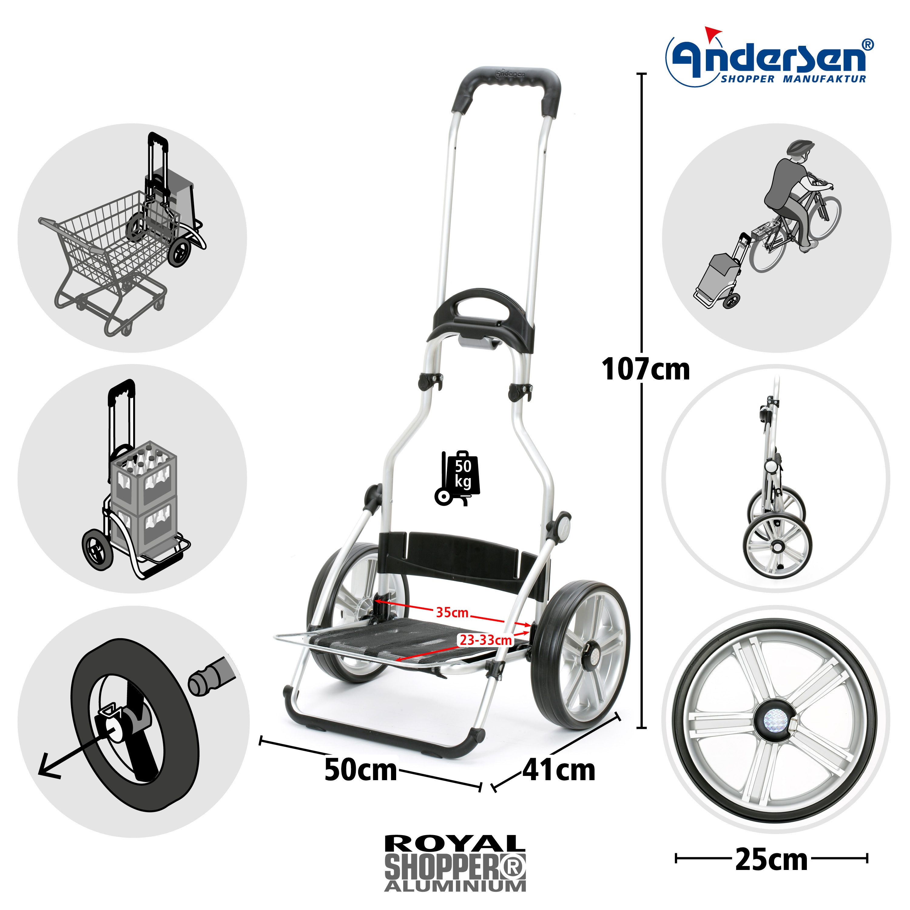 Andersen Einkaufsshopper Royal Shopper mit Tasche günstig online kaufen