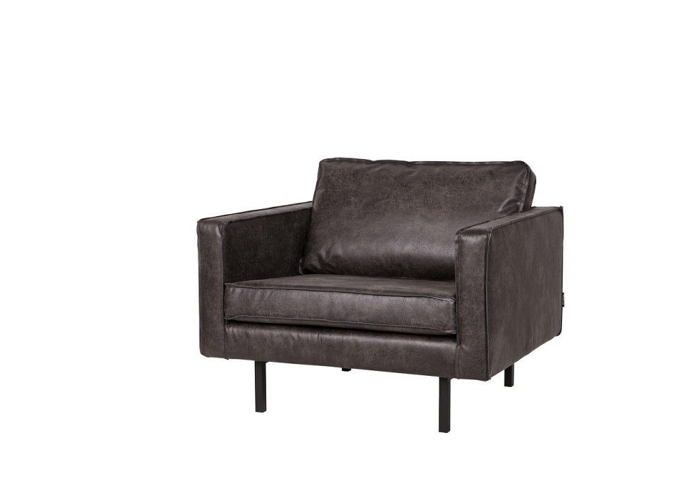 BePureHome Sessel Ledersessel Rodeo 1-Sitzer Schwarz