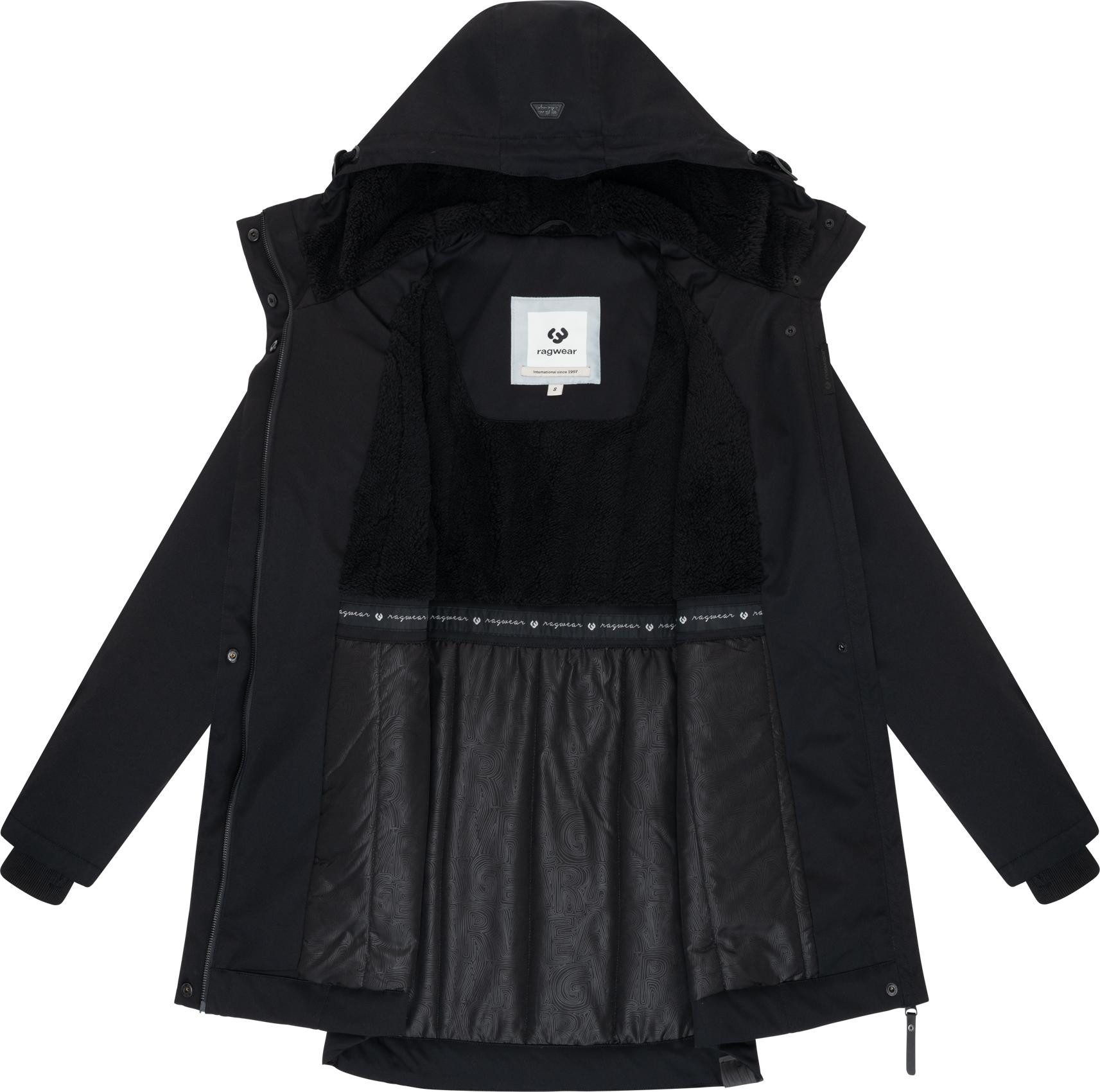 Ragwear Kurzmantel Ellsa YOUMODO Winterparka mit auffälligen Taillenzugkordeln und Kapuze – Bild 5 von 5