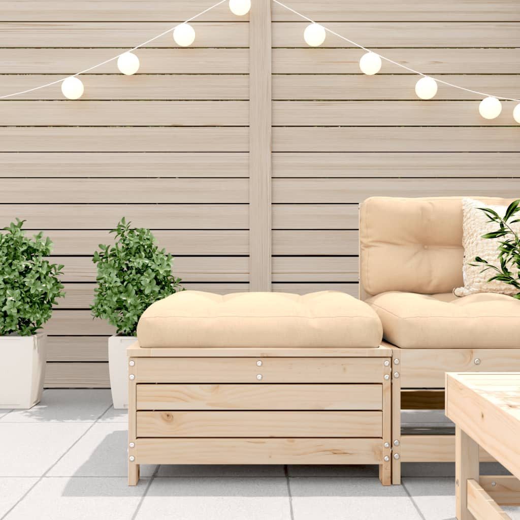 vidaXL Sofaelement Gartenhocker 62x63,5x32 cm Massivholz günstig online kaufen