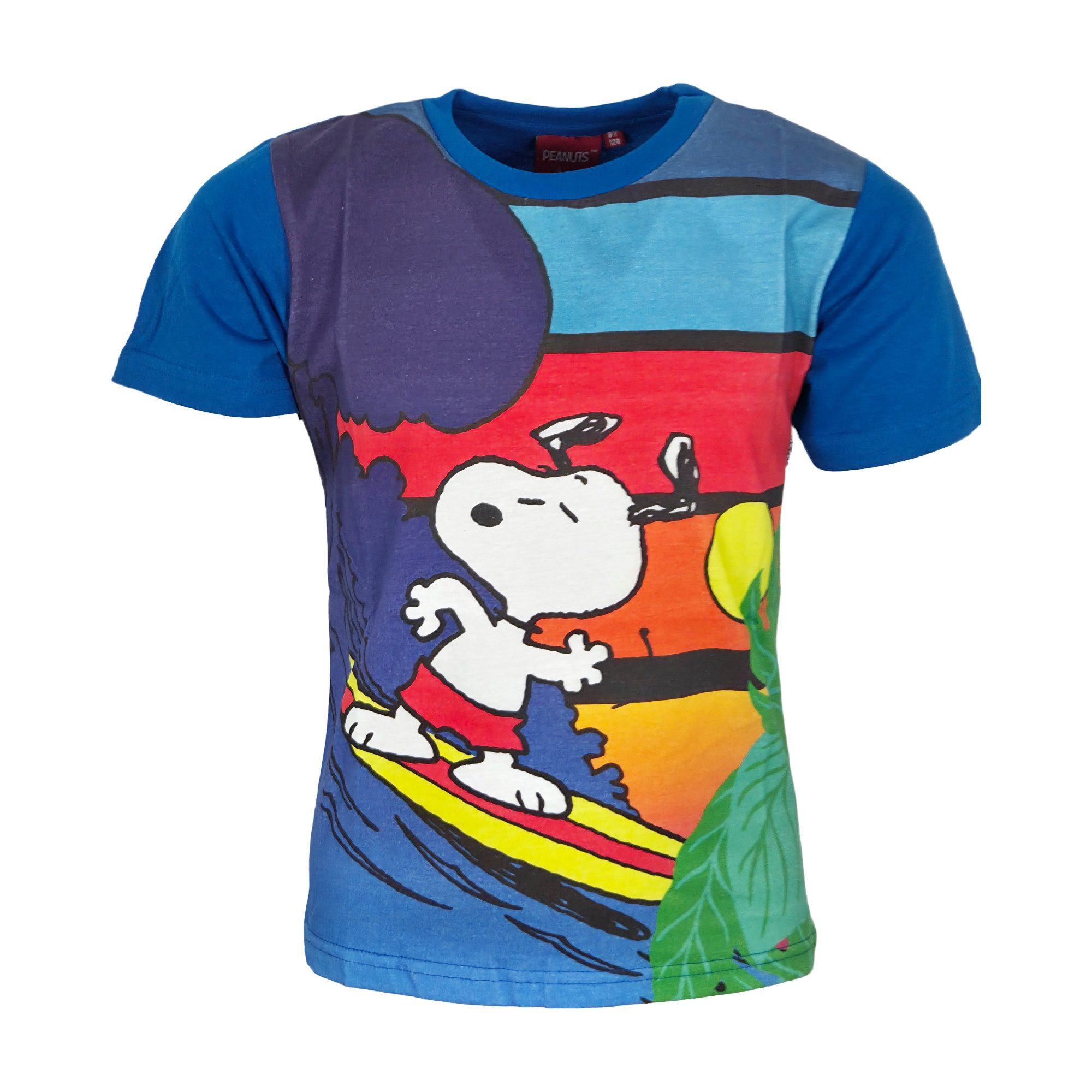 Snoopy Print-Shirt Peanuts Snoopy Kinder Sommerset Shorts plus T-Shirt 100% Baumwolle, Gr. 98 bis 128
