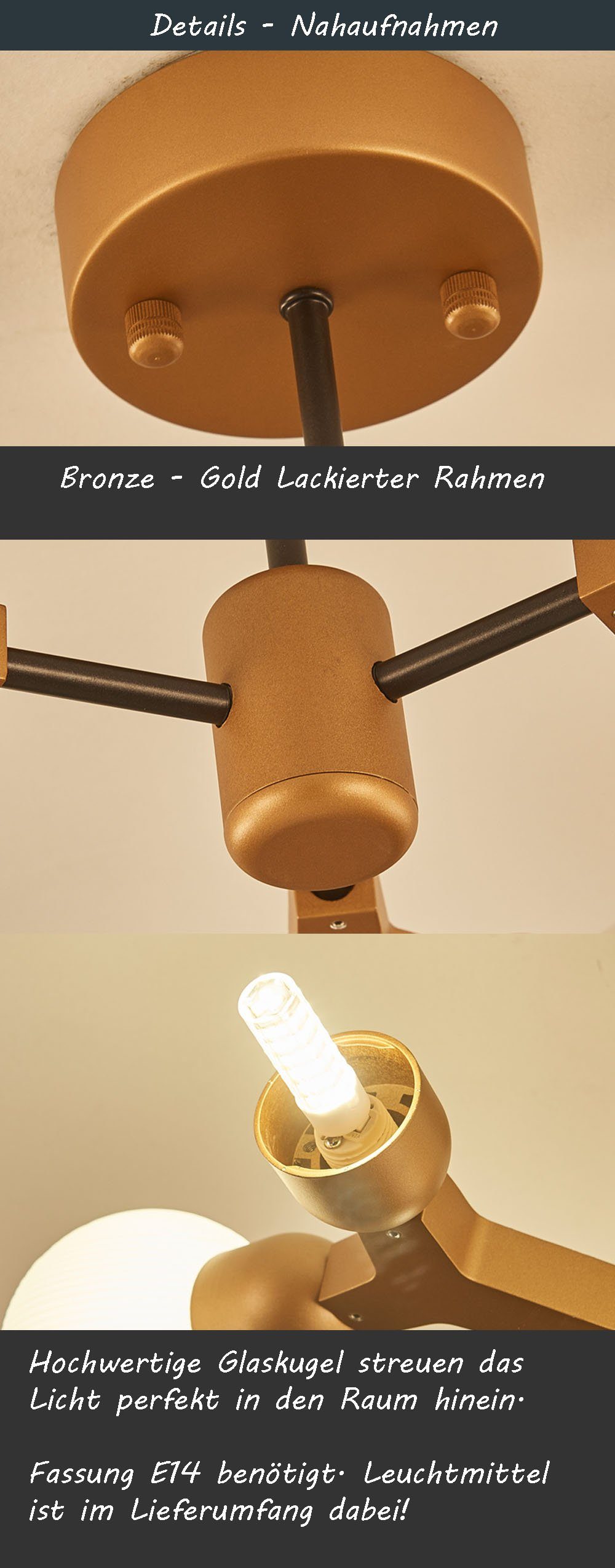 Euroton LED Deckenleuchte LED Deckenleuchte E14 günstig online kaufen
