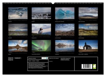 CALVENDO Wandkalender Island - Iceland - Ísland (Premium, hochwertiger DIN A2 Wandkalender 2023, Kunstdruck in Hochglanz)