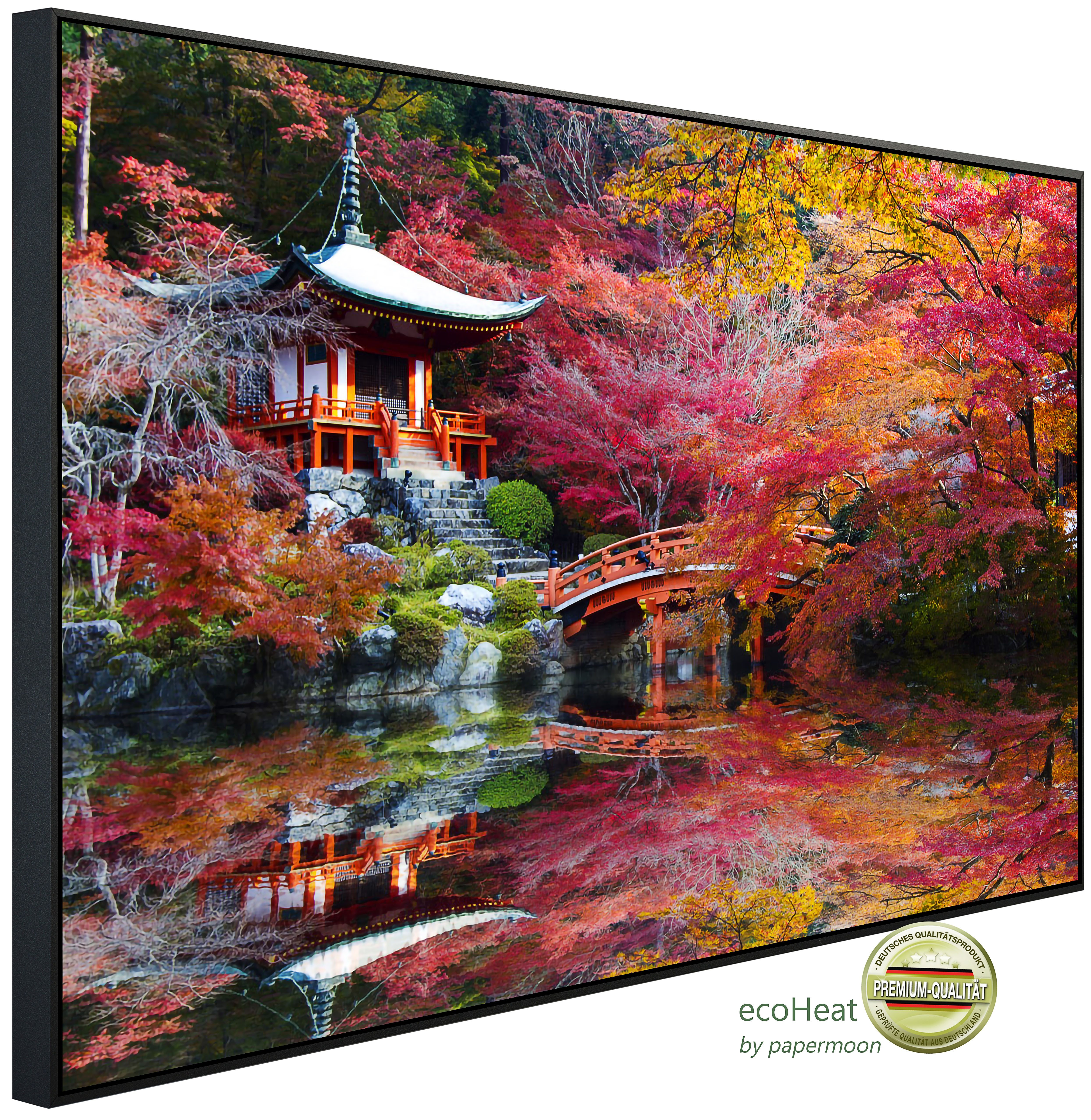 Papermoon Infrarotheizung INFRAROT-BILD-HEIZUNG, Japanischer Garten, TÜV-Rheinland/GS zertifiziert, angenehme Strahlungswärme