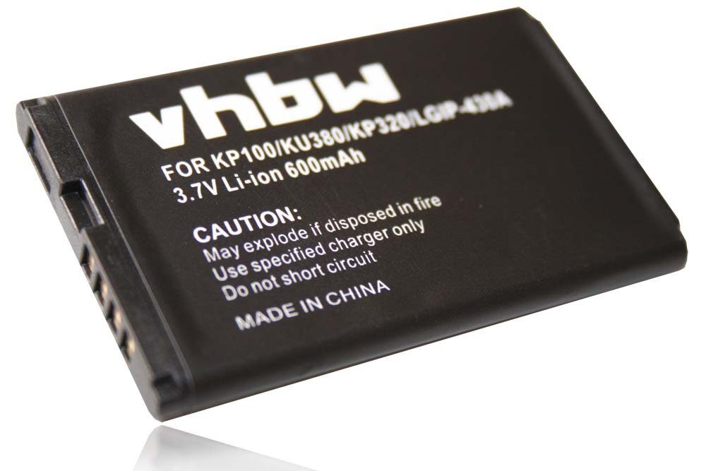 vhbw kompatibel mit LG KP215 Scorpius Smartphone-Akku Li-Ion 600 mAh (3,7 V)