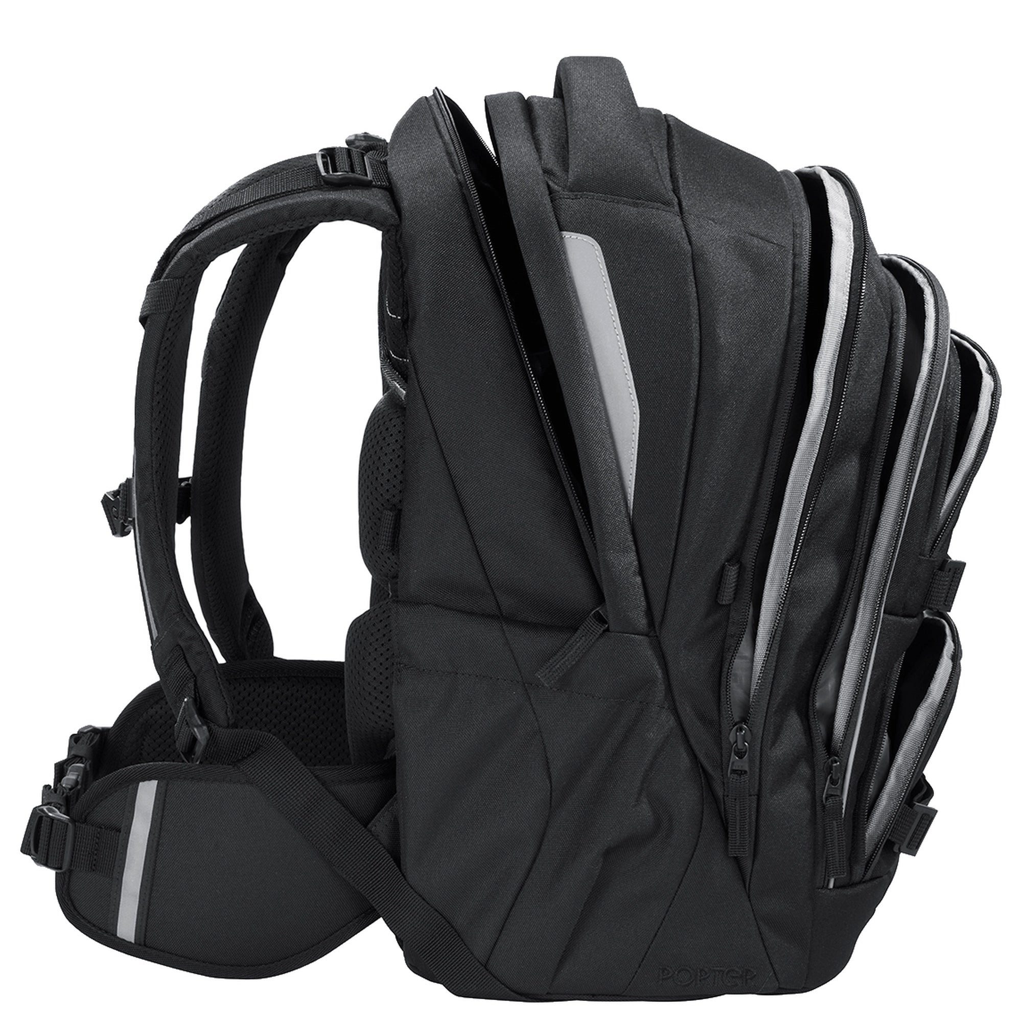 coocazoo Schulrucksack Porter - Schulrucksack 44 cm (Black Coal) – Bild 3 von 5