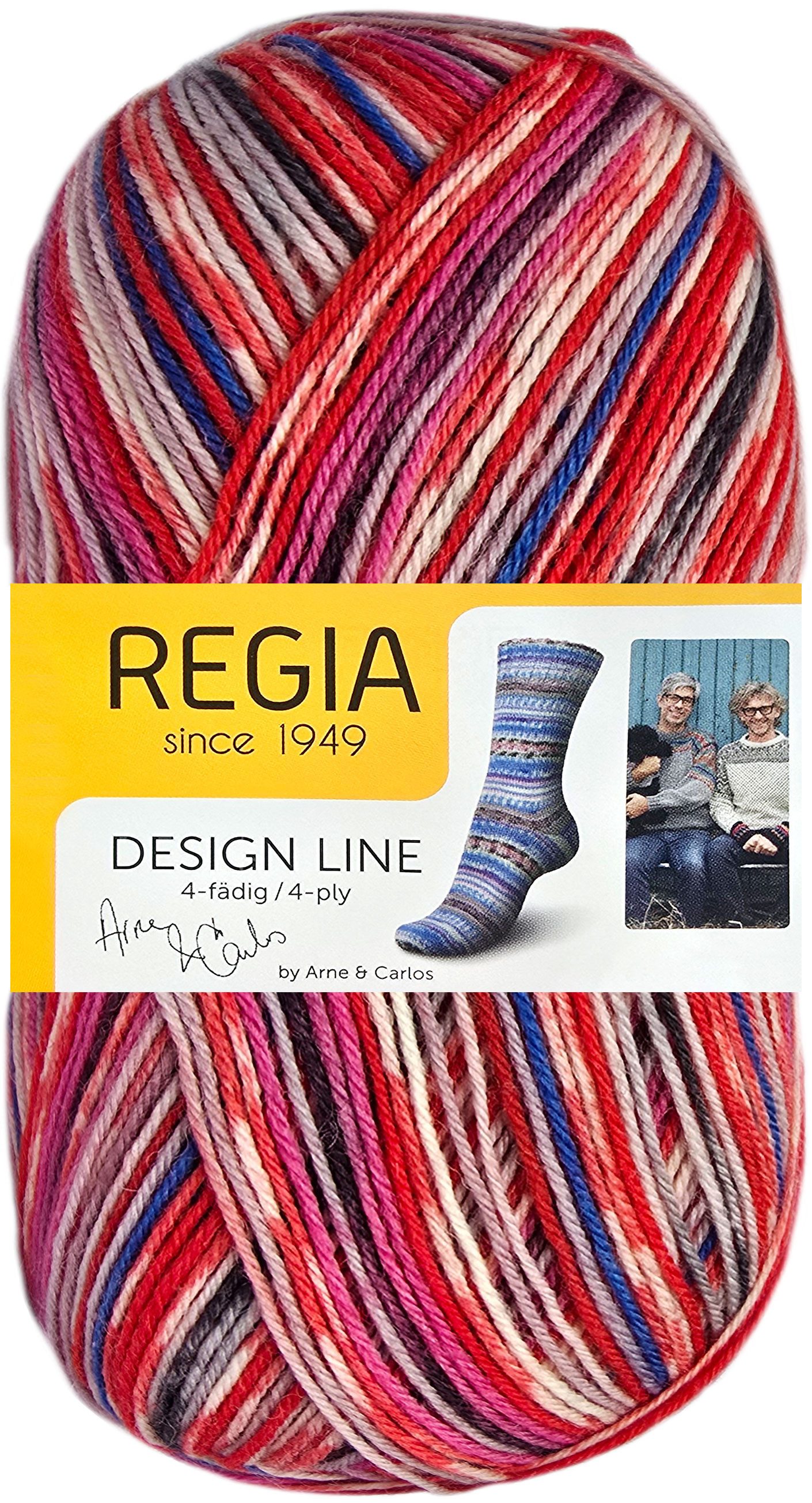 Regia 100 Gramm Regia Design Line Sockenwolle 4-fach Farbauswahl Häkelwolle