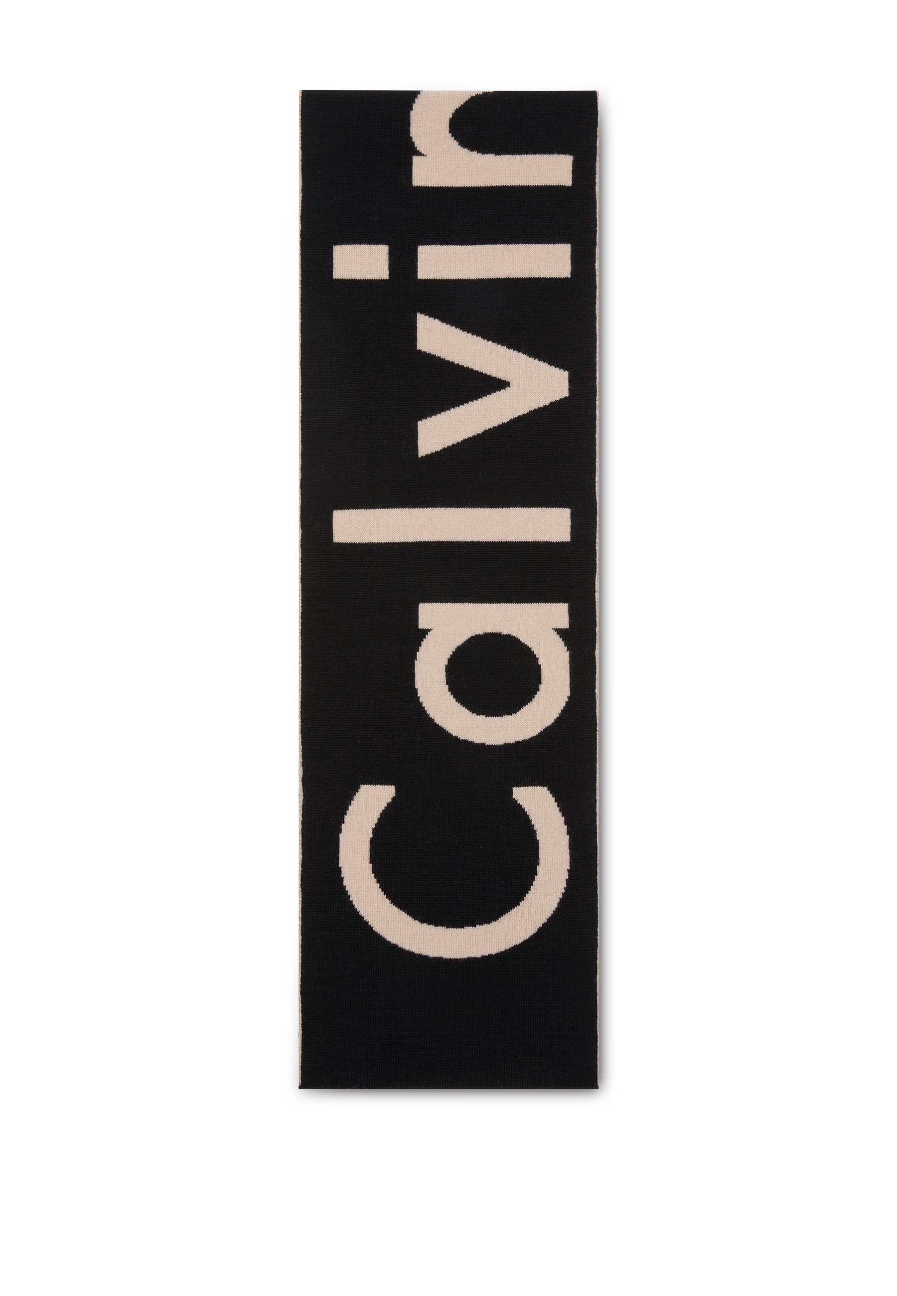 Calvin Klein Modetuch BOLD LOGO 2-TONE WOOL HW SCARF, Perfekt für den Alltag