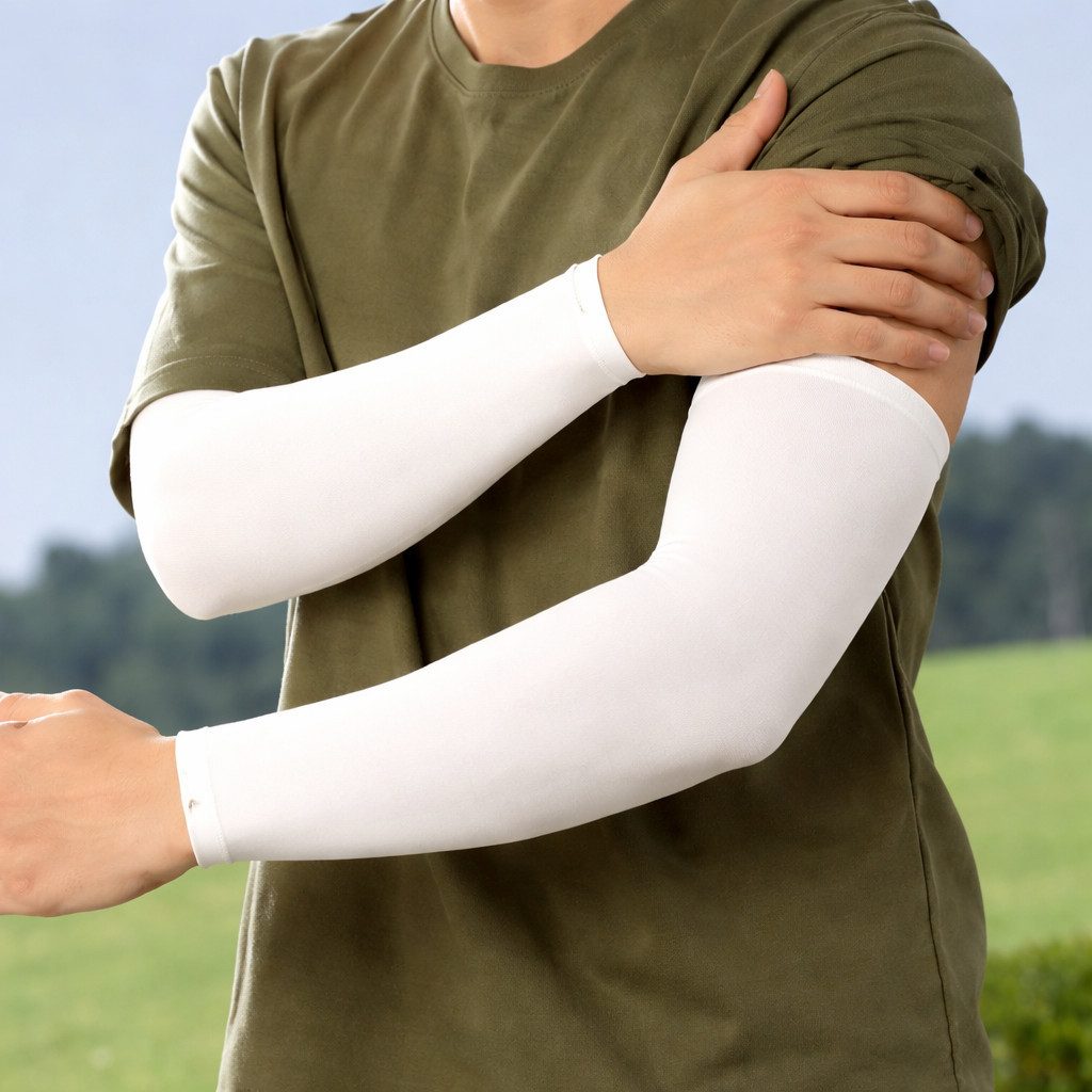 Aymasal Unterkleid Armstulpen Armlinge Armsleeve 3/4er Pack Sonnenschutz UV-Schutz Unisex (Set, Mehrteilig) Armstulpen Armlinge UV Schutz Armling atmungsaktiv für Outdoor