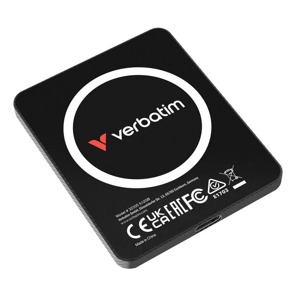 Verbatim 512 GB Externe SSD Schwarz 32335 externe SSD (512 GB), PC/Mac