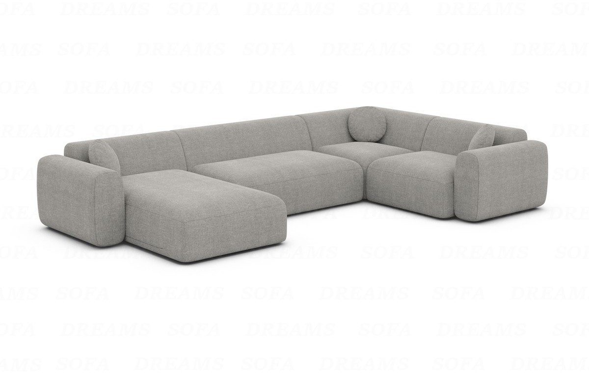 Sofa Dreams Wohnlandschaft Stoff Sofa Wohnlandschaft Cortegada U Form Polster Couch, Loungesofa