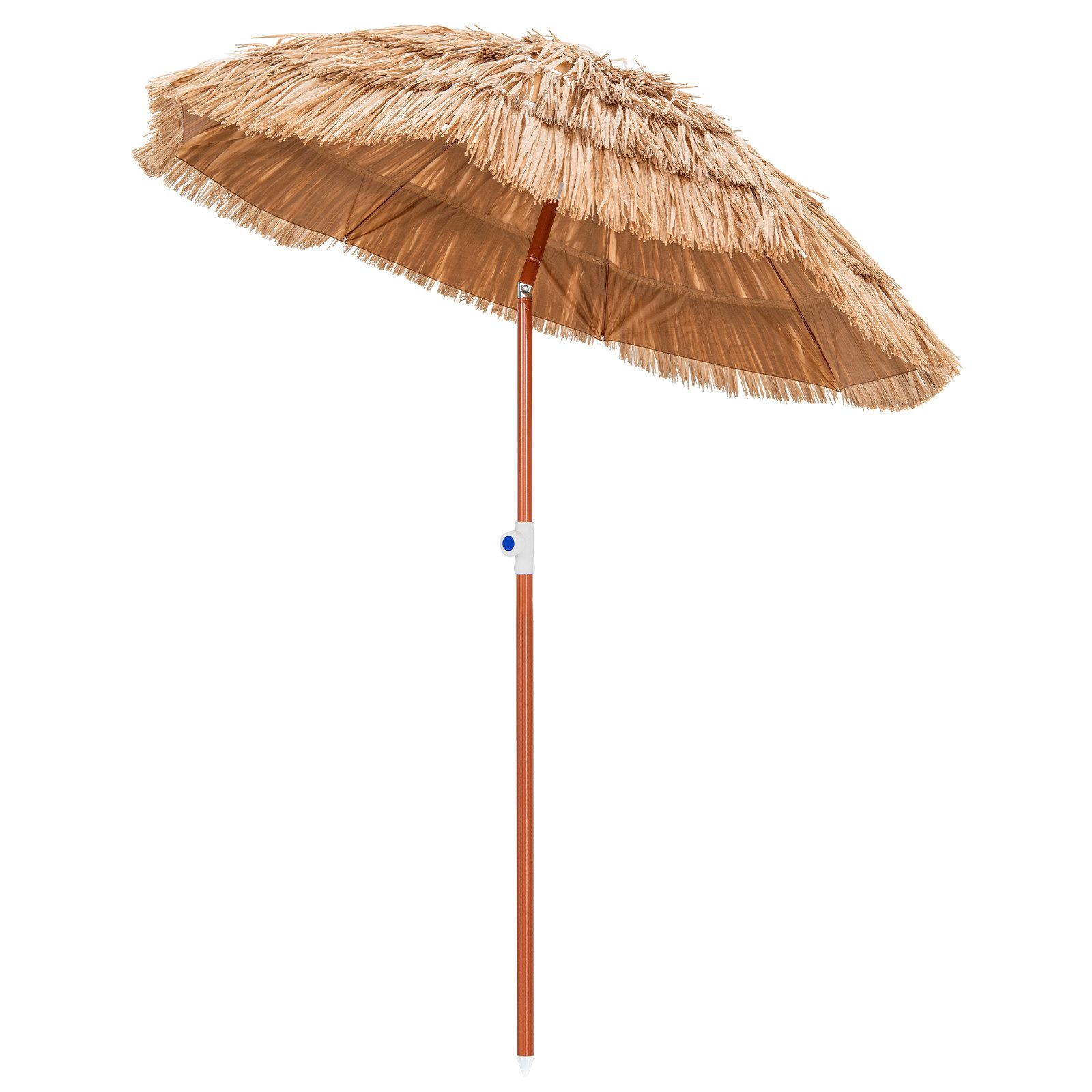 KOMFOTTEU Sonnenschirm Hawaii Strandschirm, mit Neigungsfunktion & verstellbarer Höhe