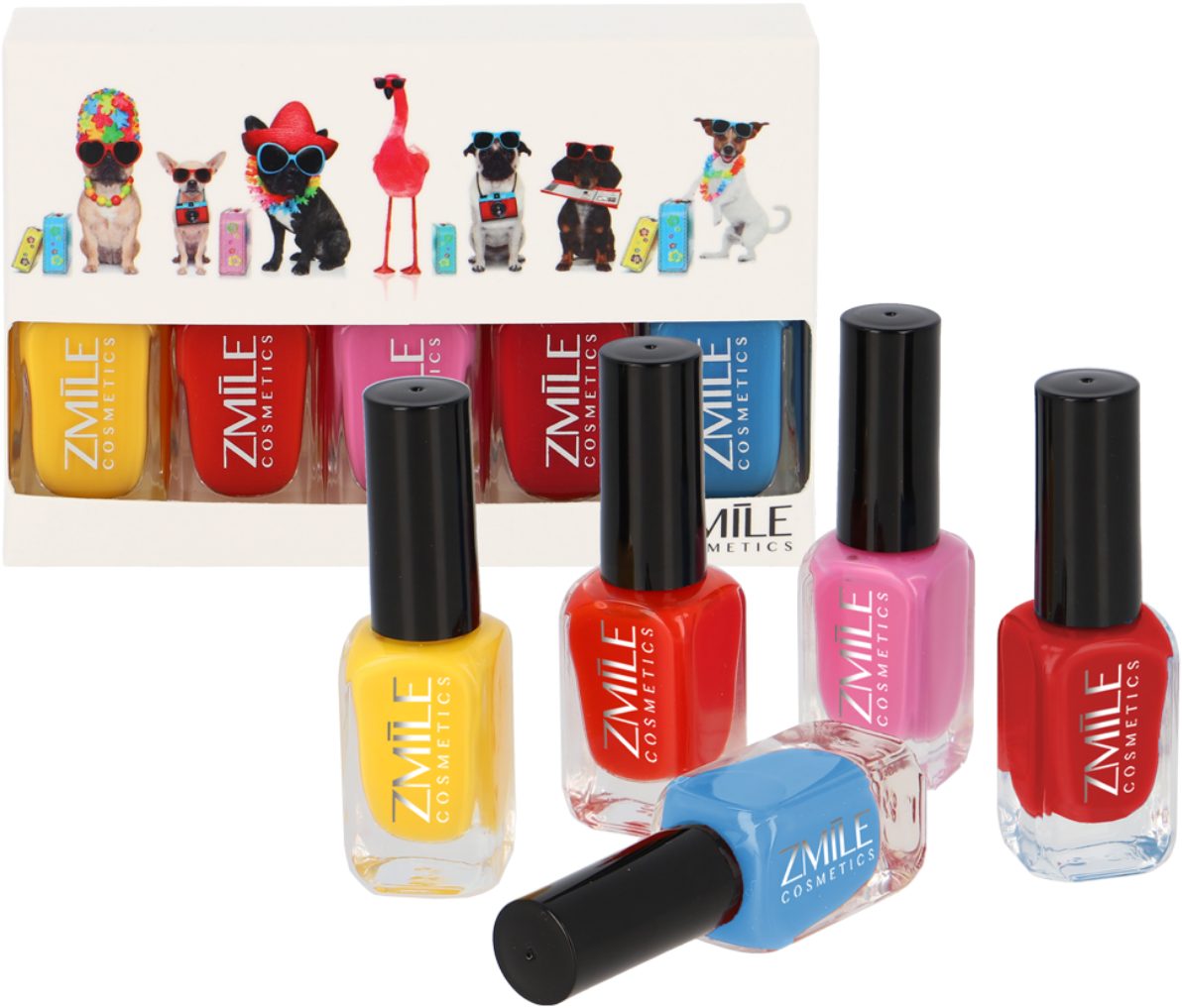 ZMILE COSMETICS Nagellack-Set Gel Like Nail Polish Set 'Summer Vacation', 5-tlg., mit veganer Formulierung