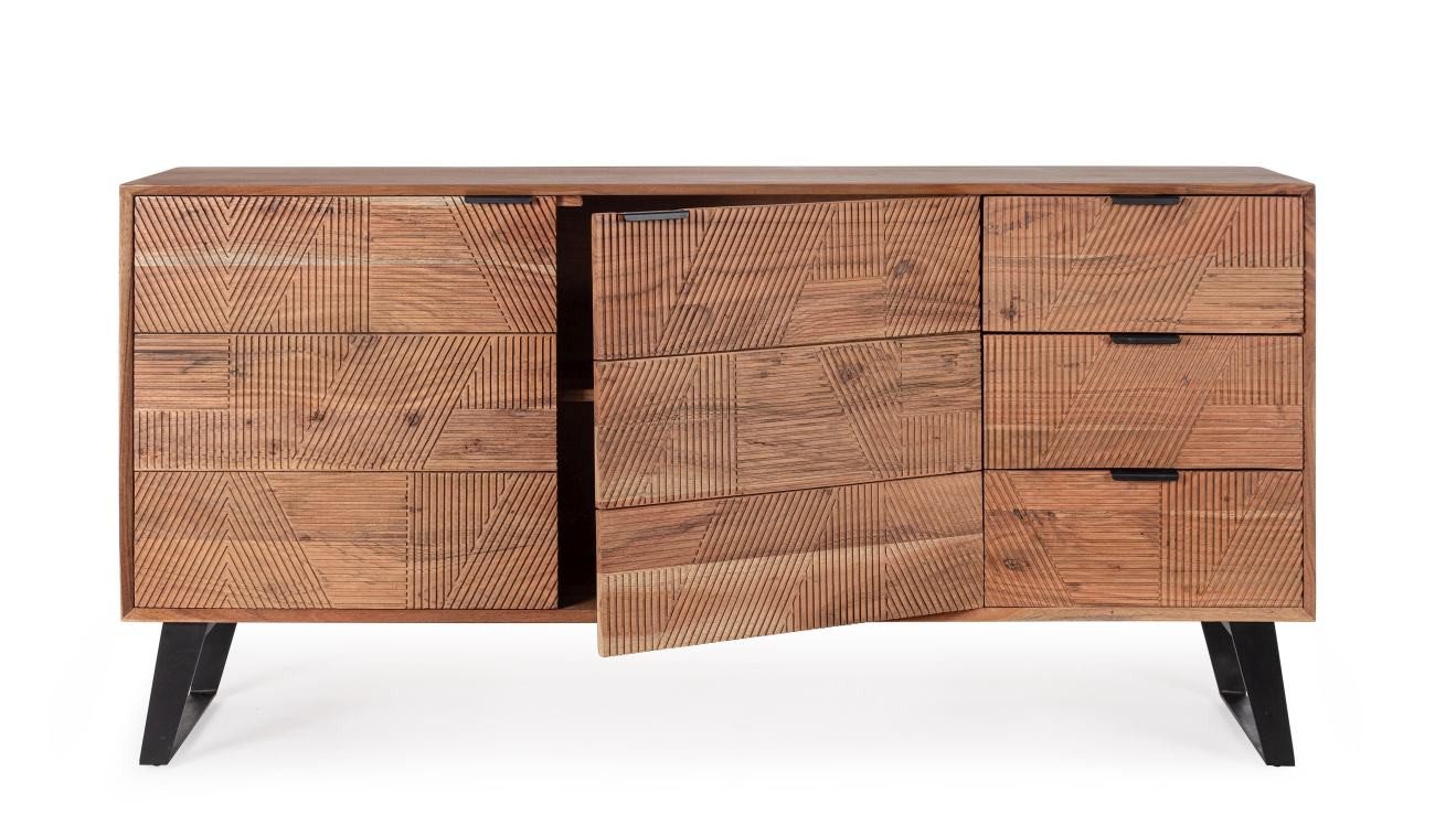 Feeling4Home Sideboard Isar aus Akazienholz, 160 cm