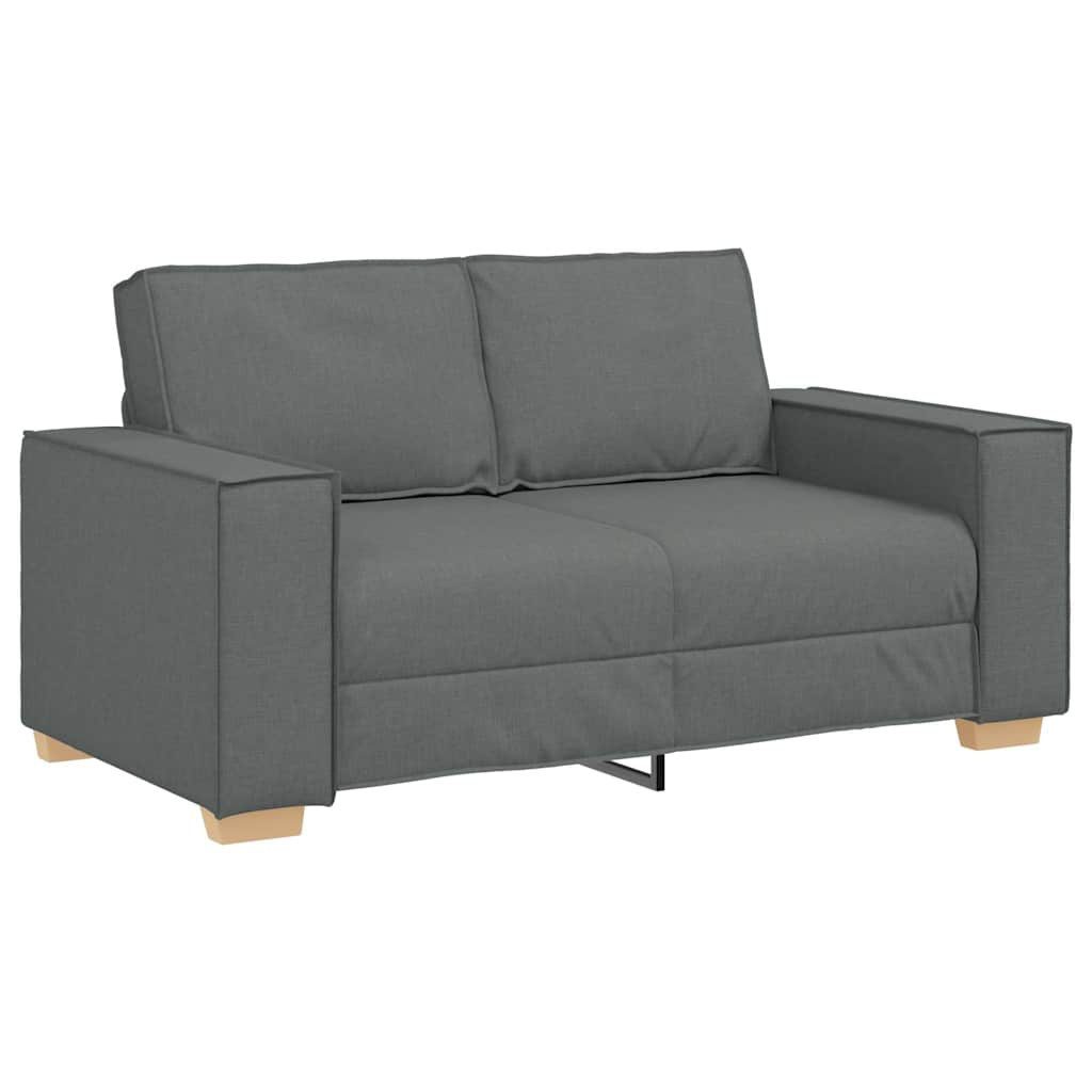 vidaXL Sofa 2-Sitzer Sofa Dunkelgrau 160x78x84 cm Stoff, 1 Teile günstig online kaufen