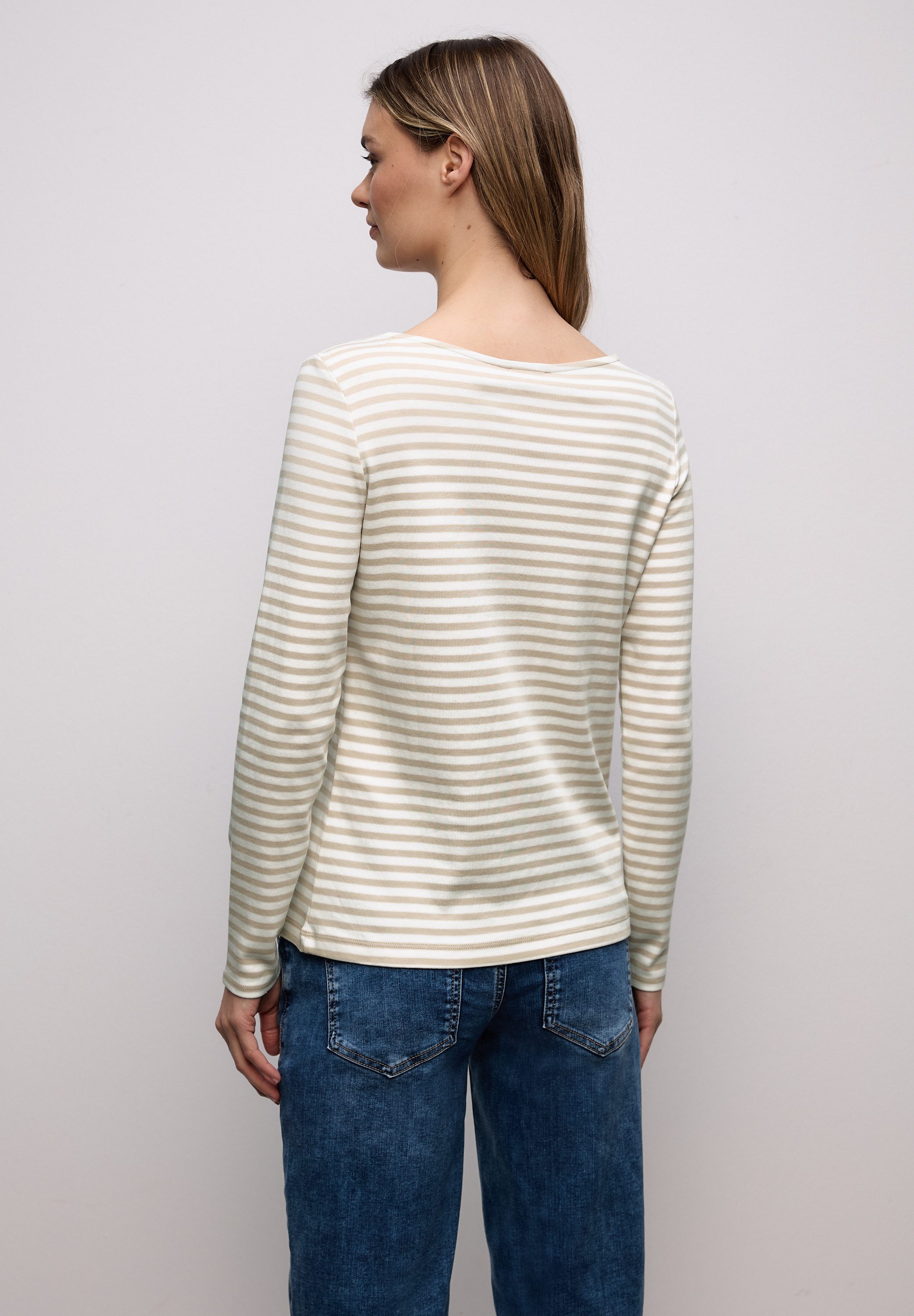 STREET ONE Langarmshirt in Streifen-Optik