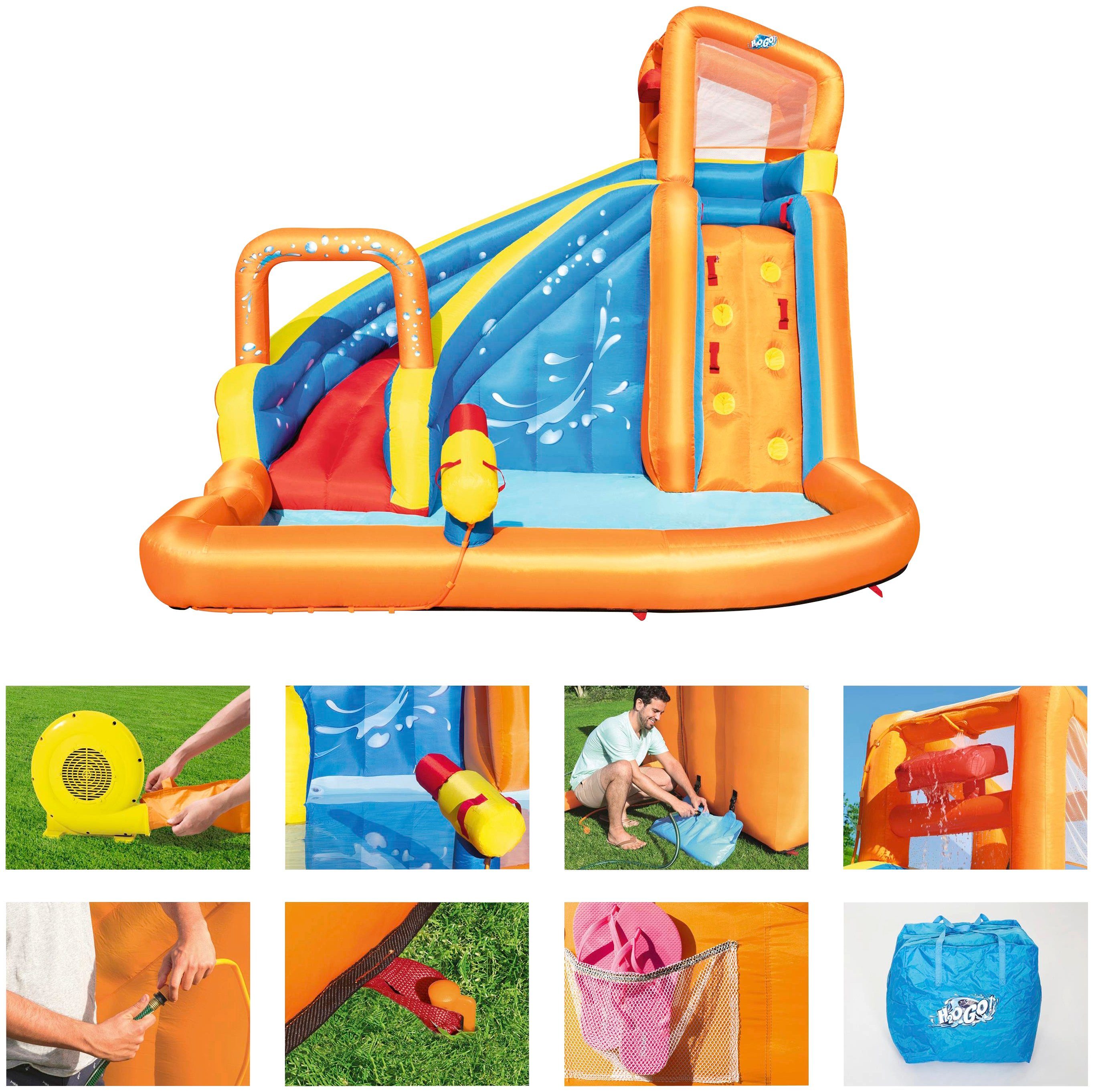 Bestway Planschbecken cm, 320x265x270 Dauergebläse Splash, mit BxLxH: Wasserpark H2OGO!™ Turbo