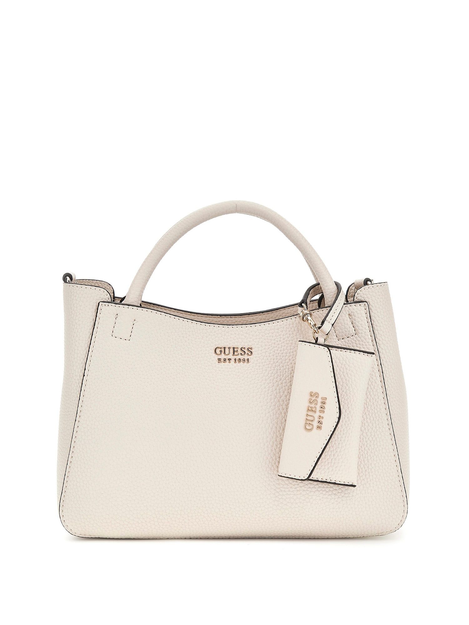 Guess Umhängetasche HWPG9648050 BRENTON SML GIRLFRIEND SATCHEL Woman Schultertasche (Stück, 1), Logoschriftzug
