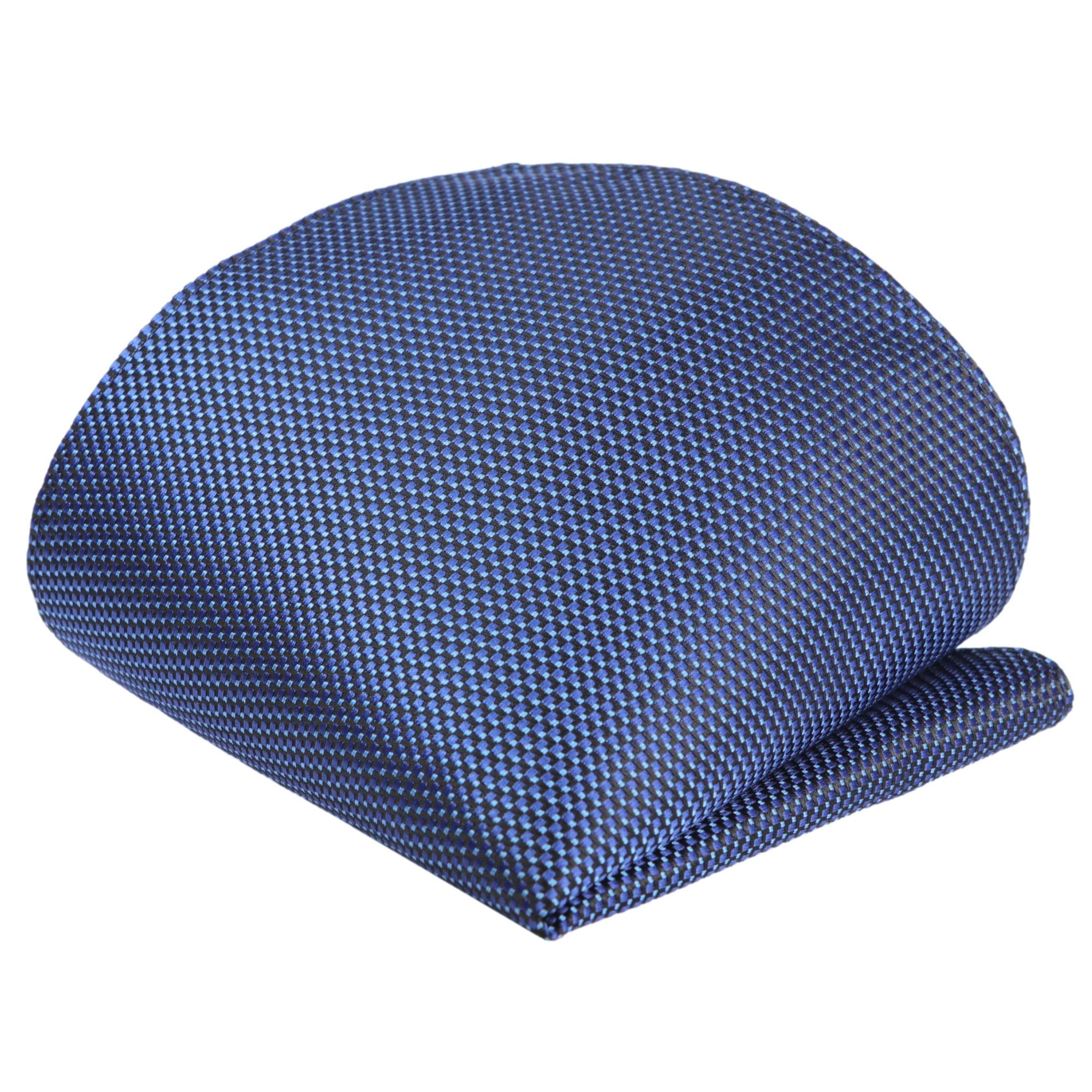 GASSANI Krawatte Dünne Schmale Extra Lange Jacquard Herren-Krawatte Fein Karo (Set, 2-St., Skinny, Slim-Fit, Schmal, 6cm, Hochzeitskrawatte, mit Einstecktuch) Grid, Klein-Kariert, Pique, Gepunktet, Matt, Seide-Touch