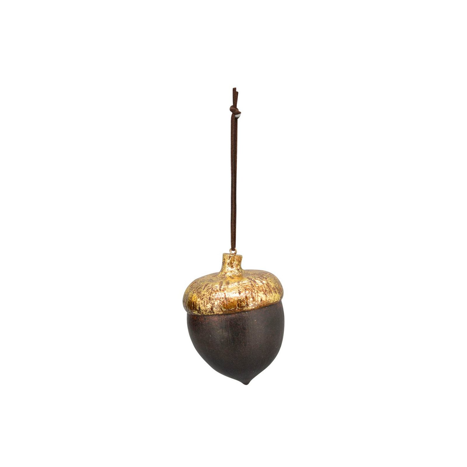 Exner GmbH Garten- & Wohnaccessoires Weihnachtsfigur EichelHänger Lilian - gold - Polyresin - 9,5x7x7 cm