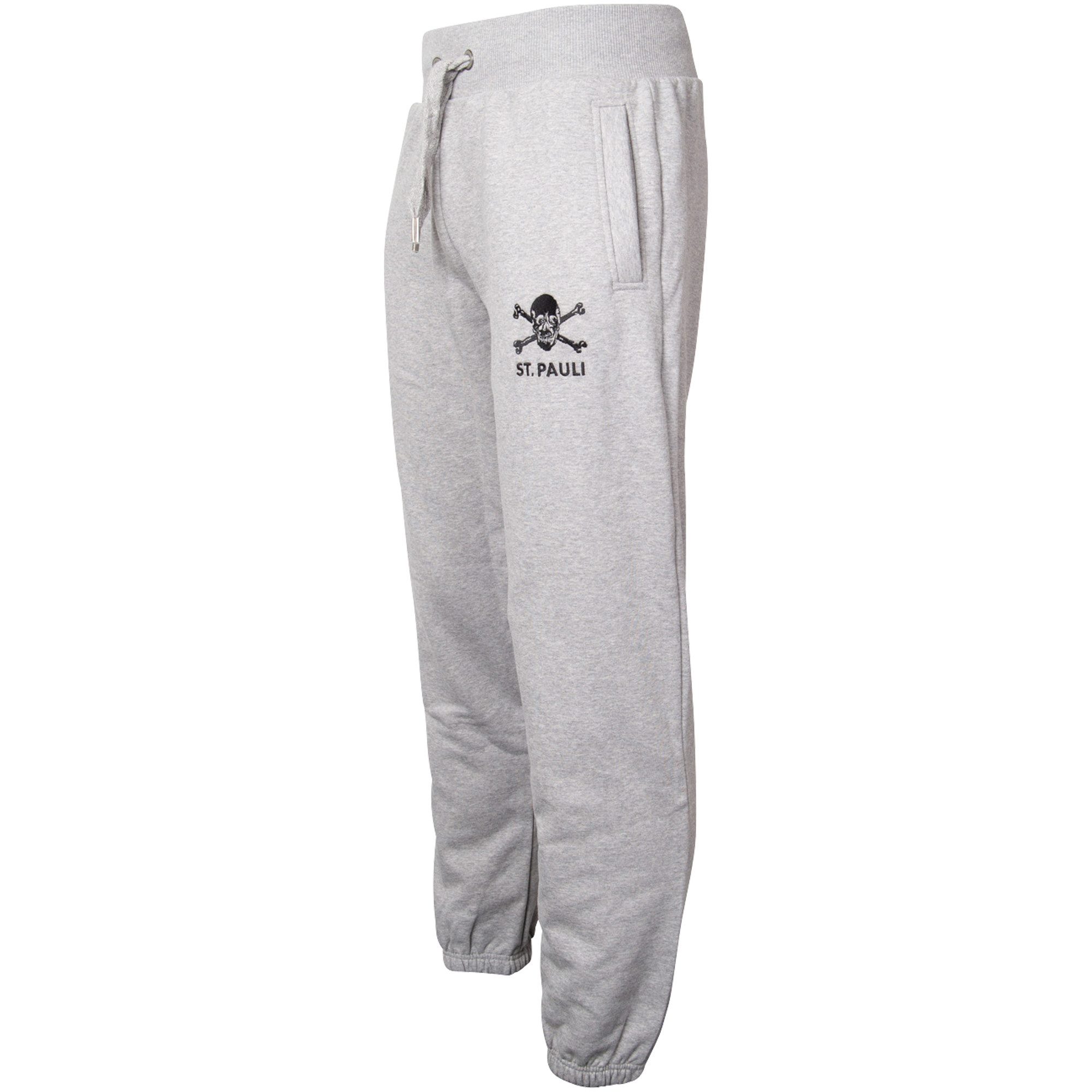 FC St. Pauli Jogginghose FC St. Pauli - Sweathose Totenkopf - grau
