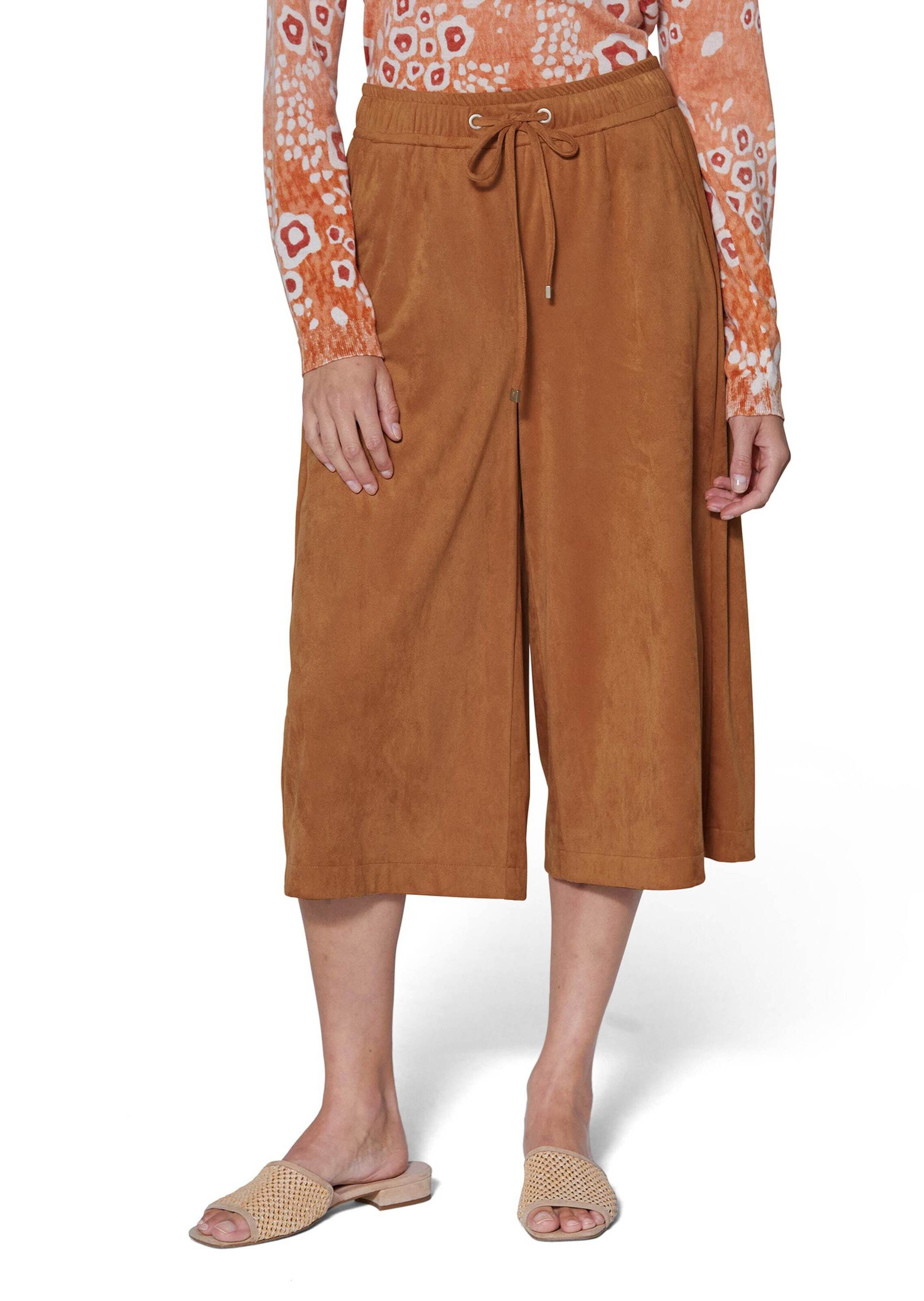 MADELEINE Culotte Weite Velourshose