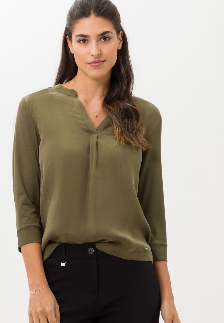 Style CLARISSA Brax Sweatshirt olivgrün