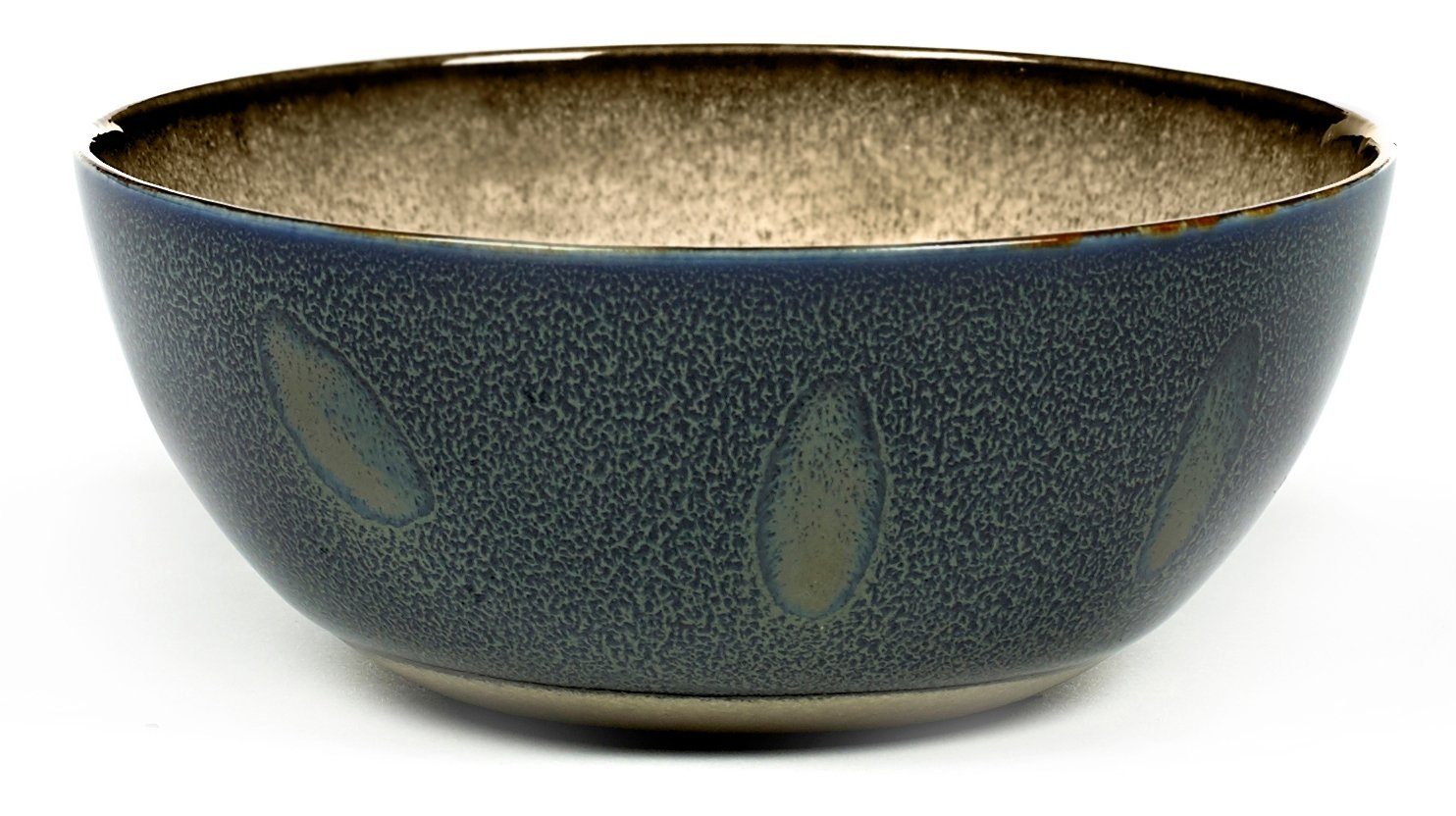 Serax Schale Terres de rêves Bowl misty grey/dark blue 13,7cm, Keramik, (Schalen)
