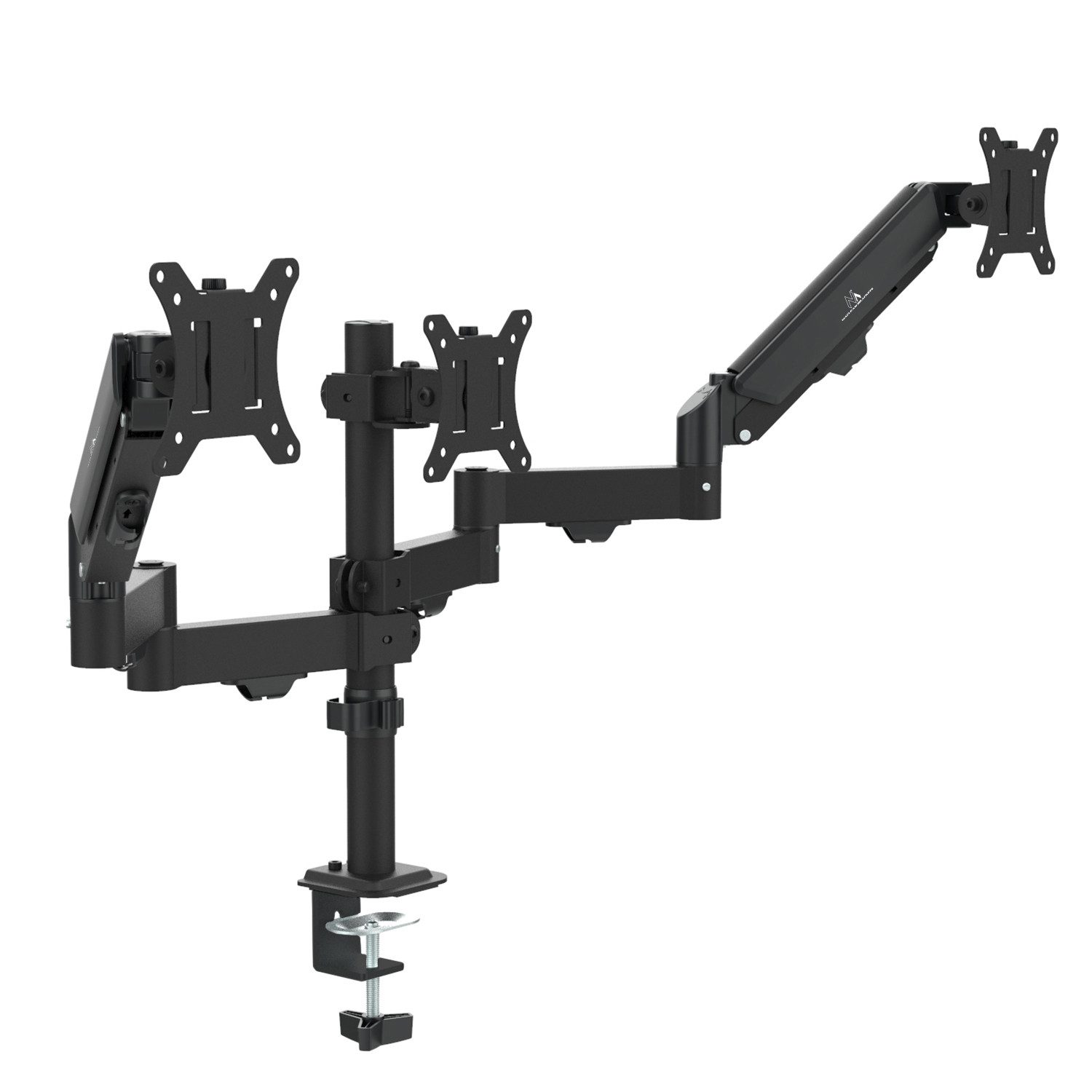 Maclean Monitor-Halterung MC-137 Halterung für 3 Monitore 17-27'' 8kg, (bis 27 Zoll, mit Gasfeder)