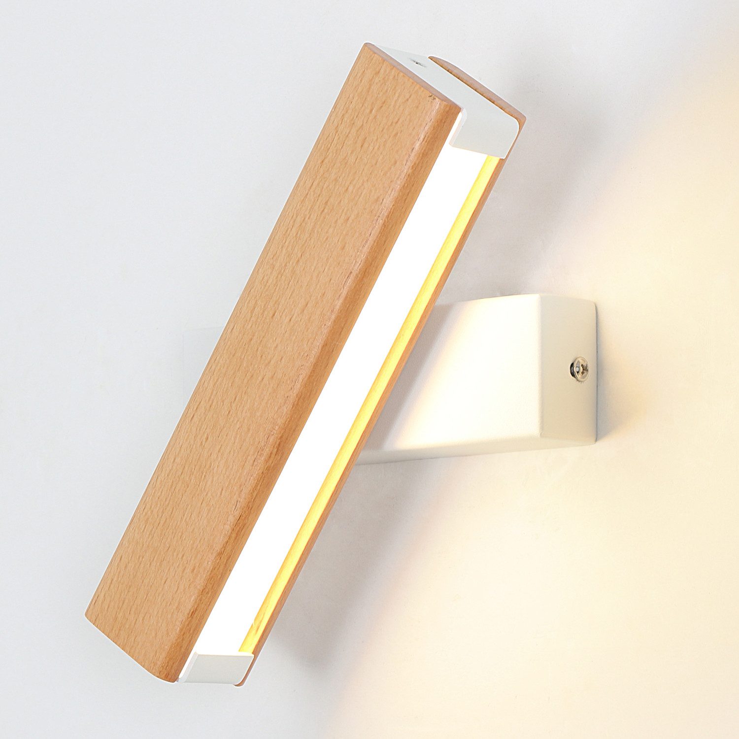Goeco LED Wandleuchte Holzwandleuchte,4W warmes Licht,Farbtemperatur günstig online kaufen