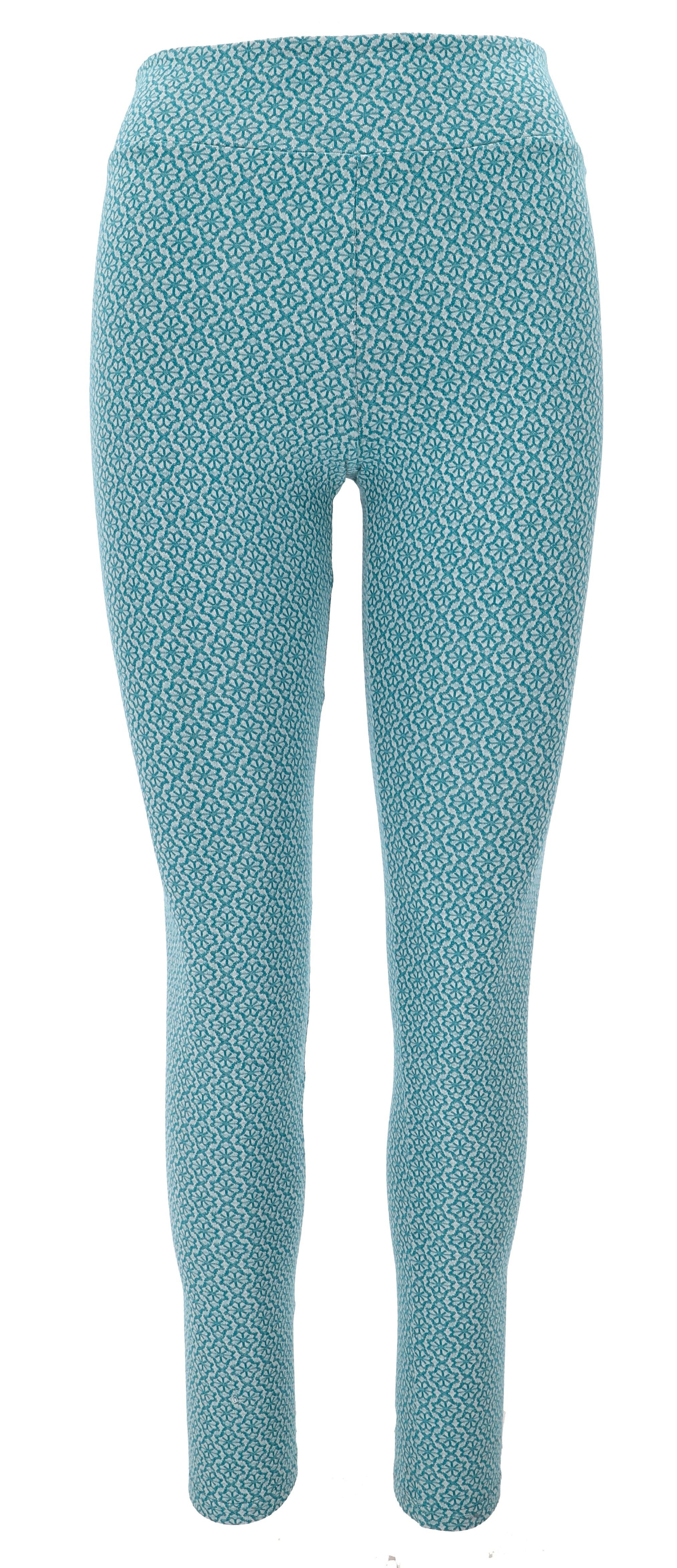 Guru-Shop Hose & Shorts Jacquard Yoga Hose, Yoga Leggings mit hohem.. alternative Bekleidung