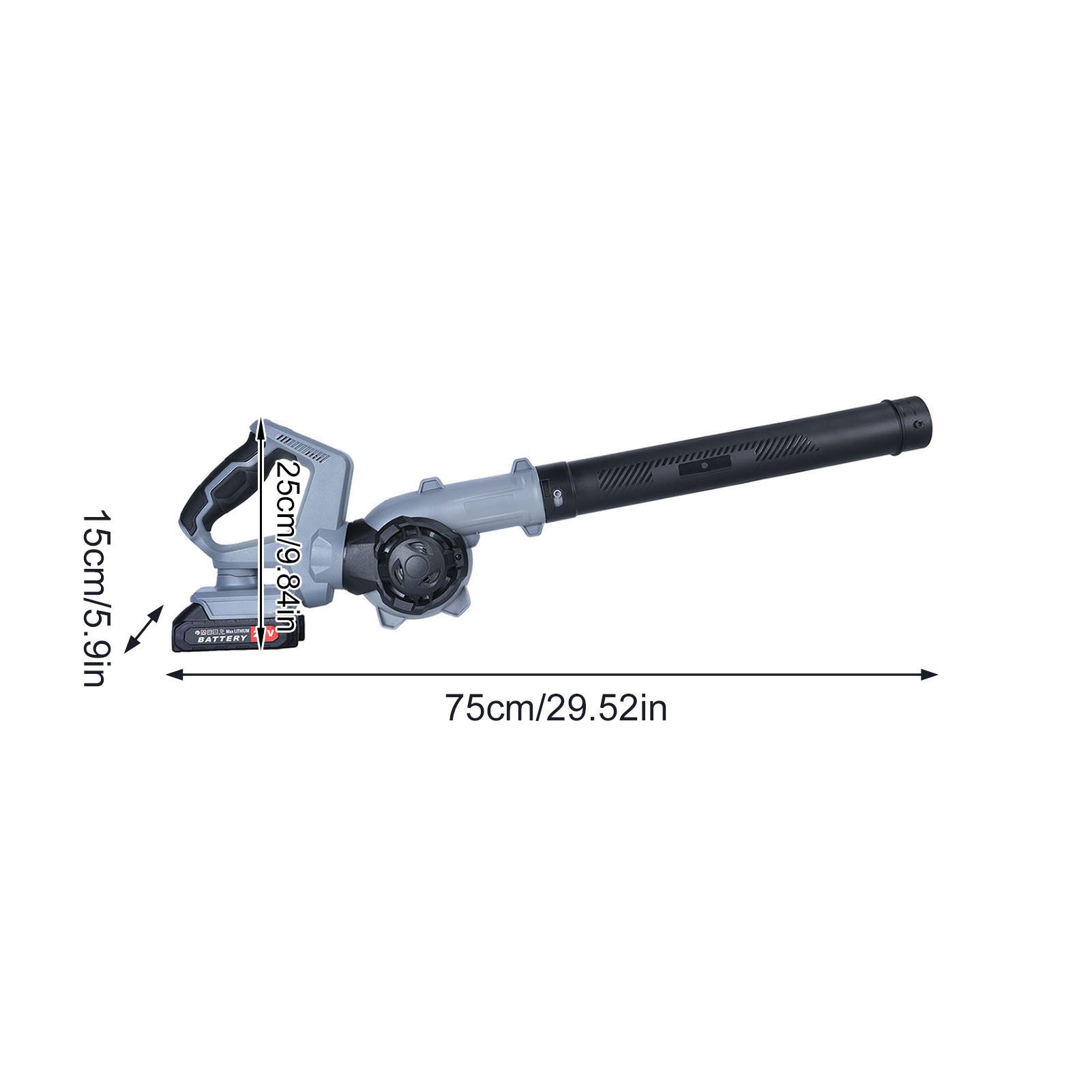 Rutaqian Akku-Laubbläser 21-V-Akku-Laubbläser mit 3-stufiger Geschwindigkei günstig online kaufen