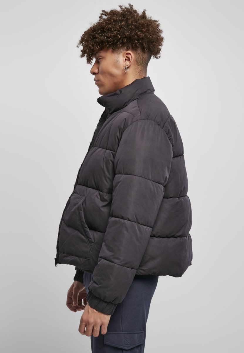 URBAN CLASSICS Outdoorjacke Cropped Down Jacket Herren Puffer Jacke