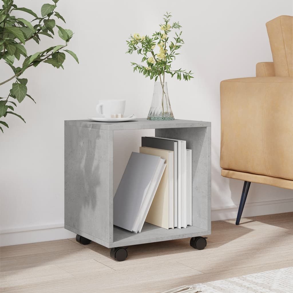 vidaXL Beistelltisch Rollschrank Betongrau 37x33x42,5 cm günstig online kaufen