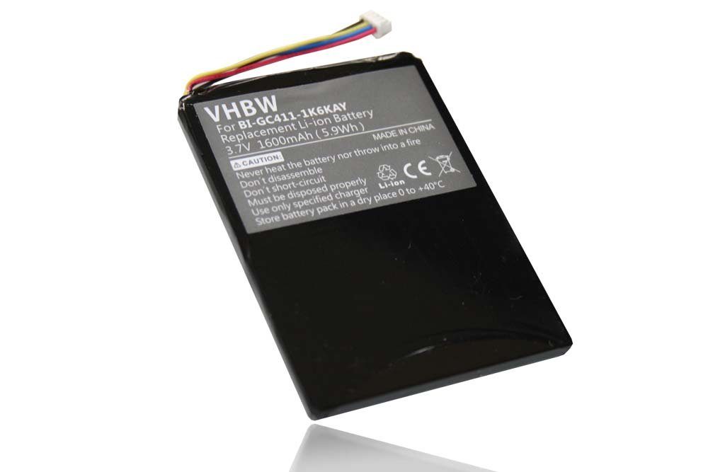 vhbw kompatibel mit Navigon 7210, 7310 Akku Li-Ion 1600 mAh (3,7 V)